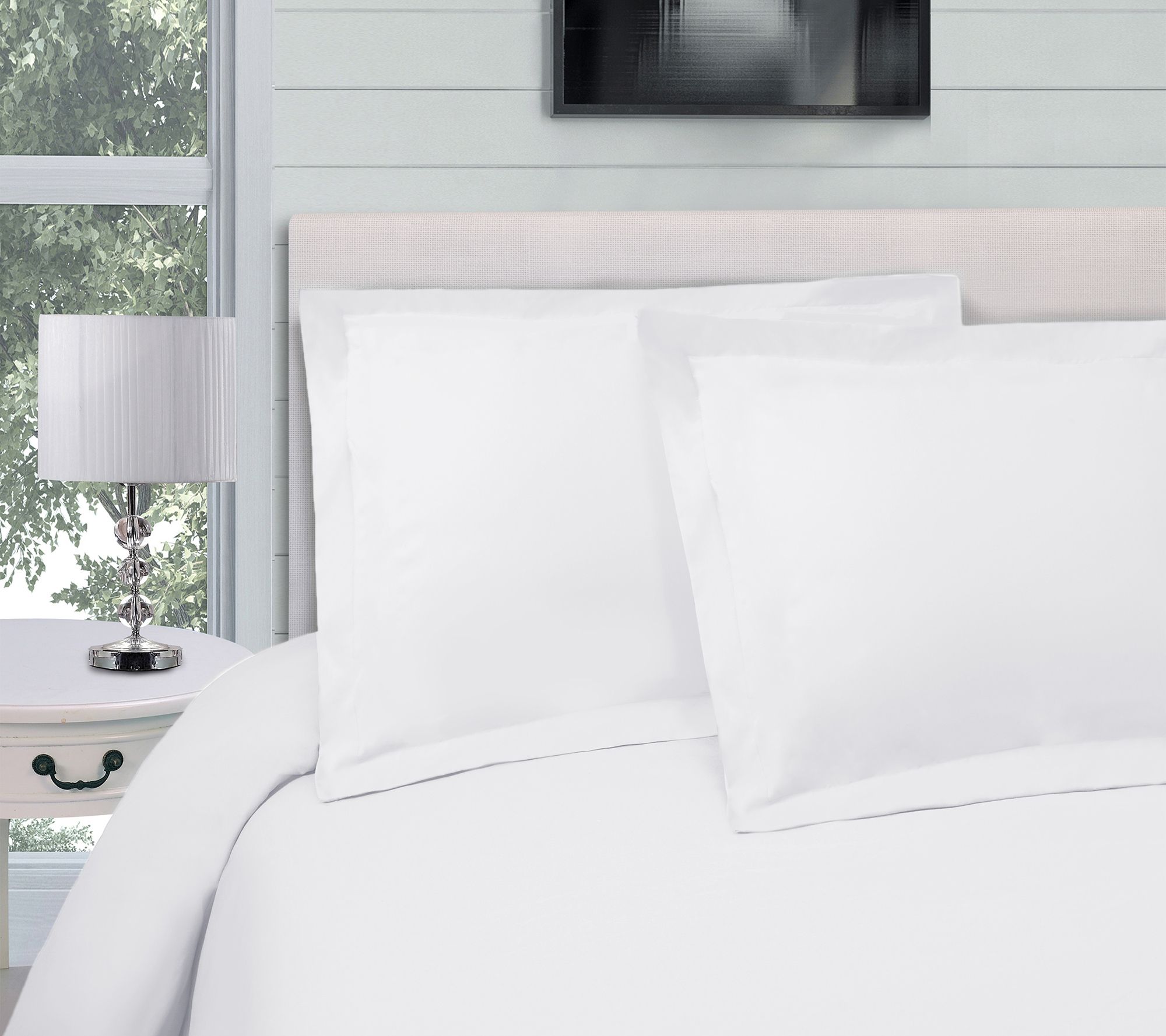 Superior 300-Thread Count Solid Duvet Cover Set, Twin