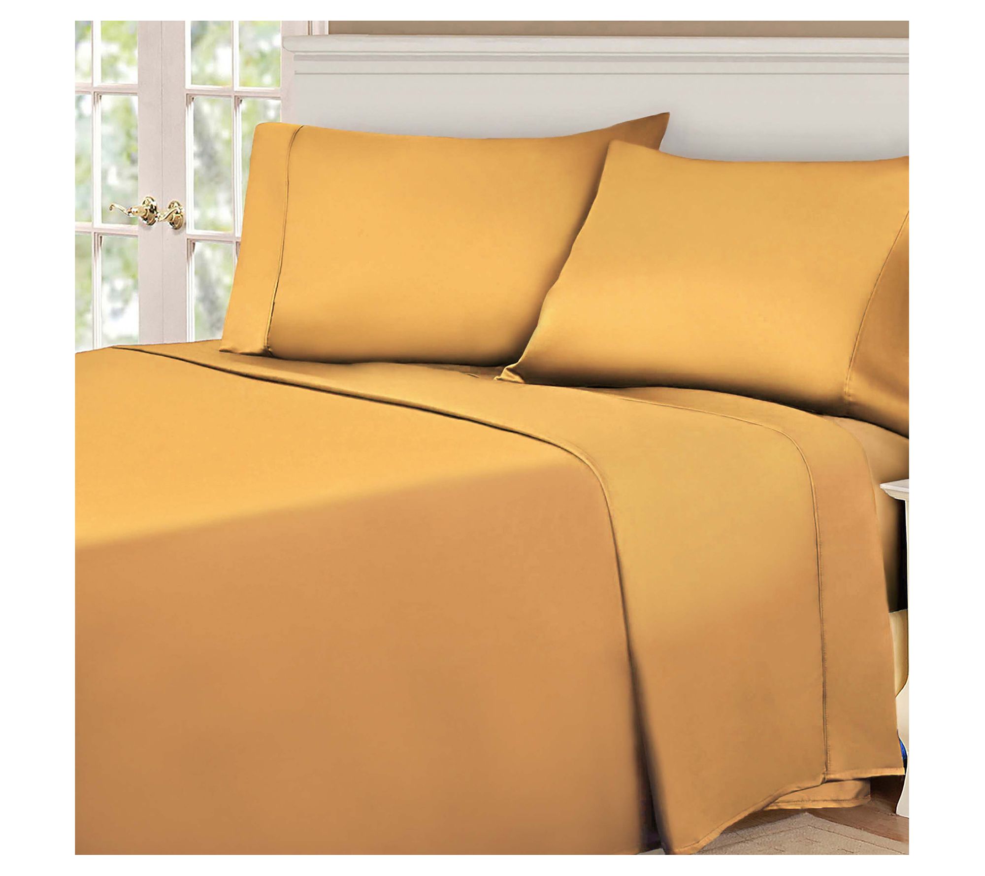 Superior 530-Thread Count Solid Egyptian CottonSheets, King
