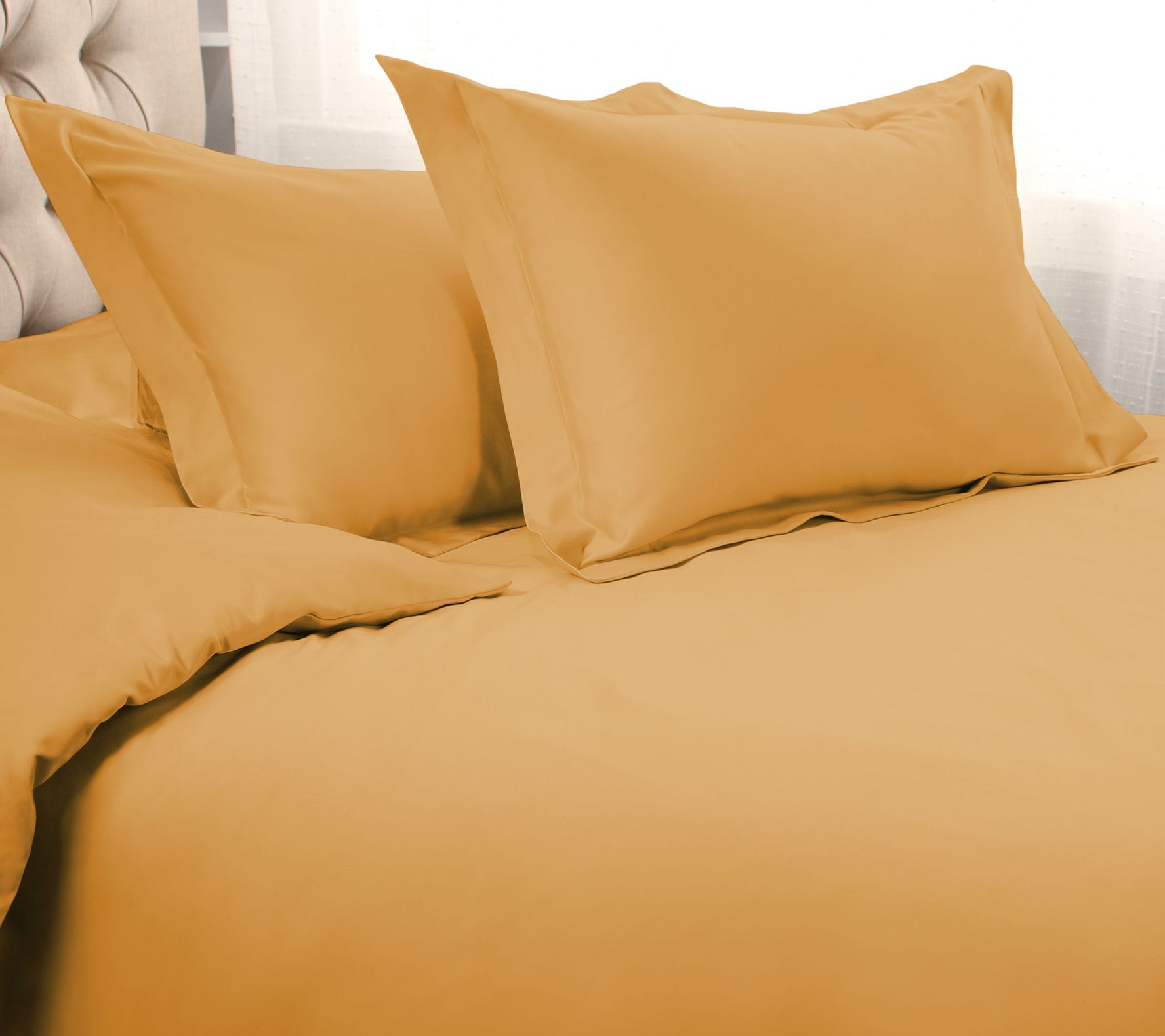 Superior 1500-T C Solid Egyptia n Cotton Duvet Cover Set- F/Q