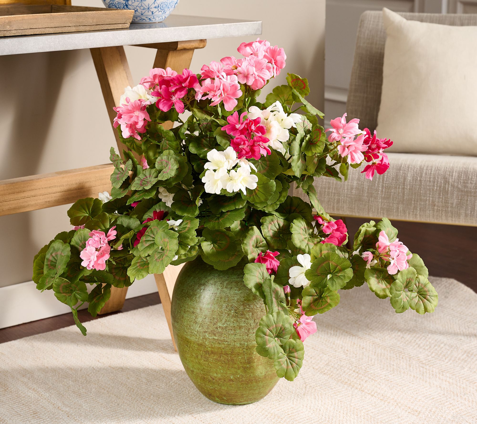 Indoor/Outdoor Geranium Urn Filler by Valerie