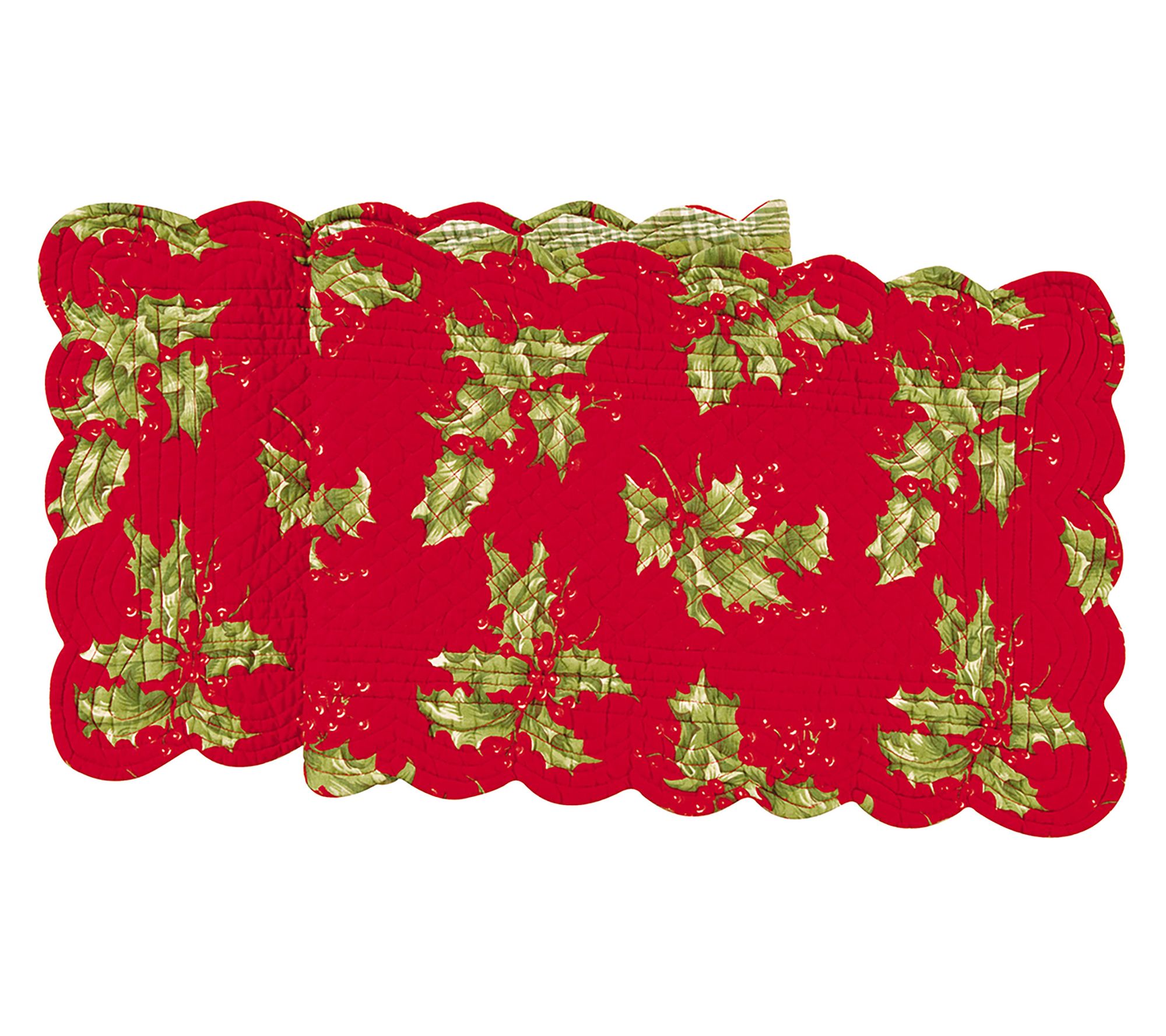 14" x 51" Holly Red Bouquet Table Runner Smallby Valerie