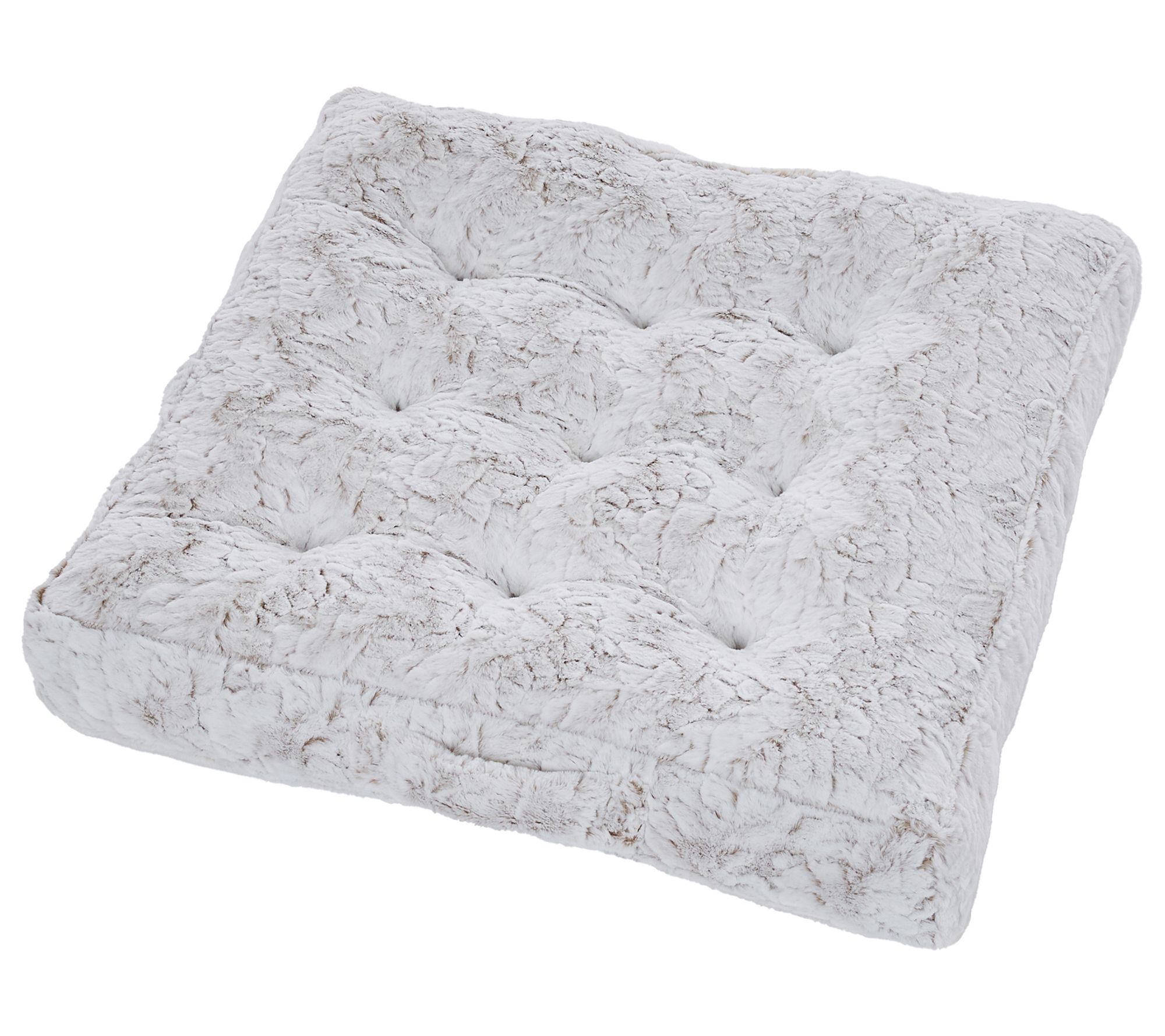 Sorra Home Indo or Fauxchilla 2 4 inch Tufted F loor Pillow