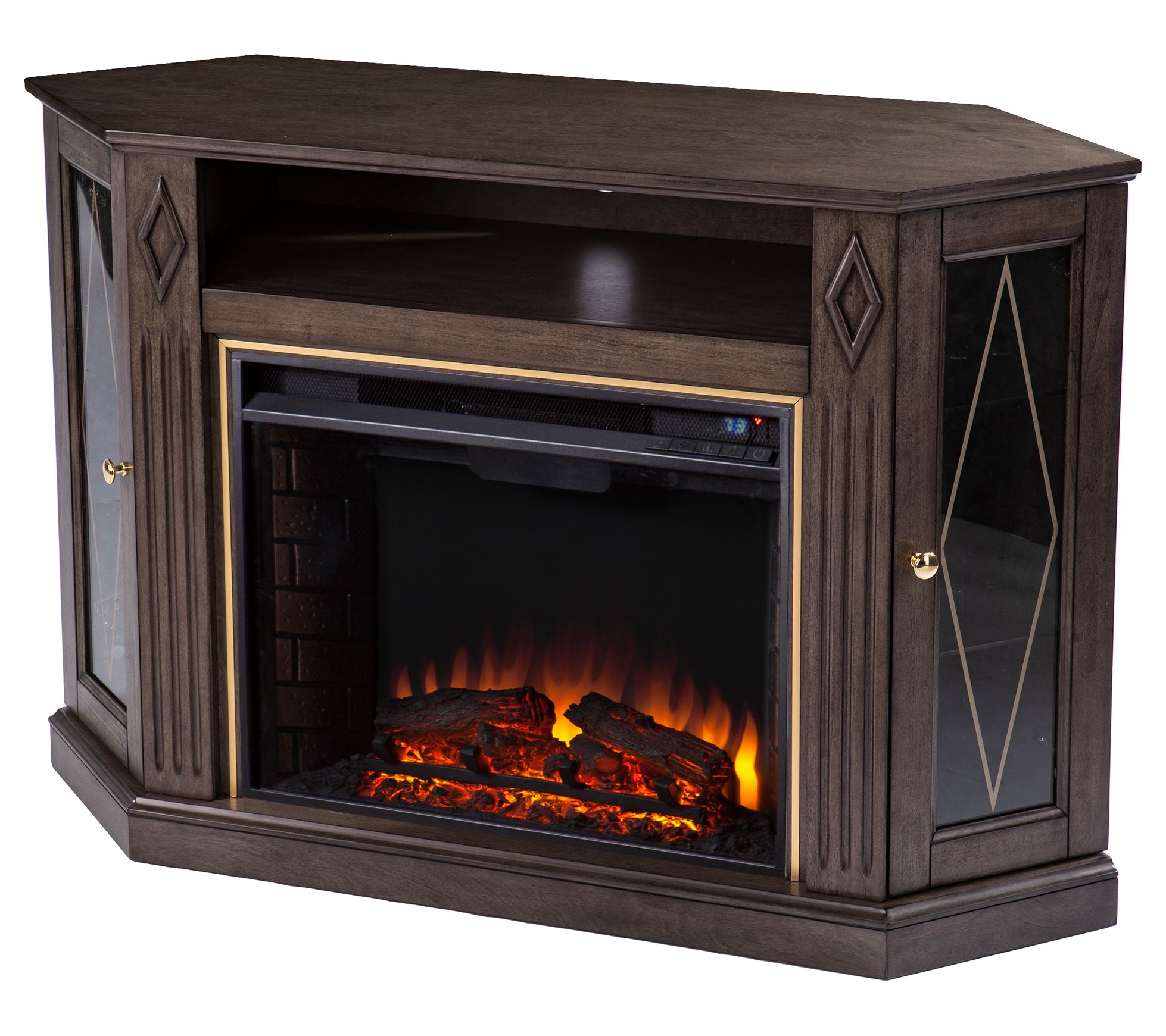 SEI Furniture Austindale Electric Fireplace wit h Media Storag