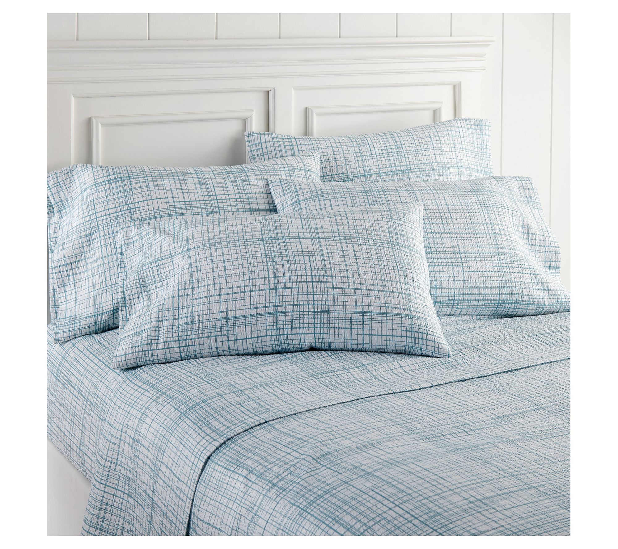 Shavel King Seersucker Sheet Set