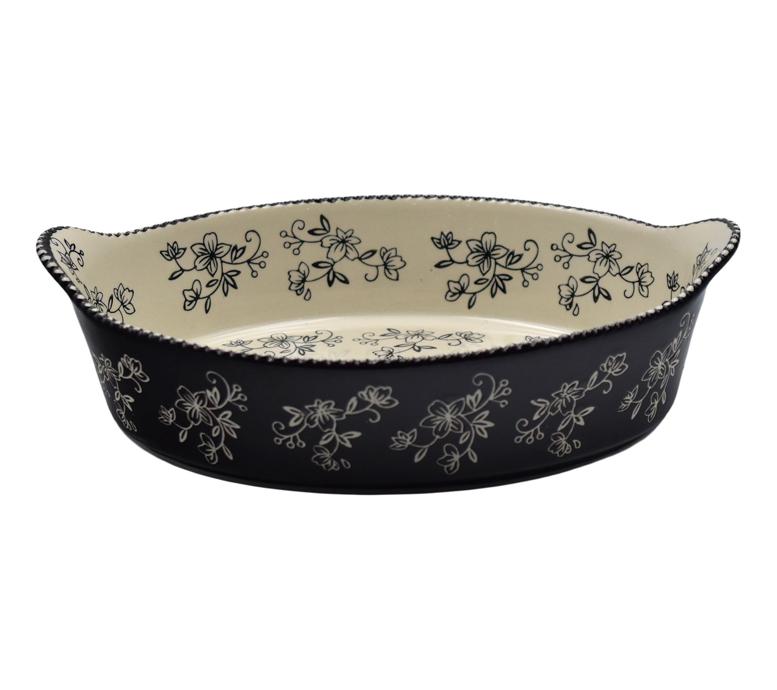 Temp-tations Floral Lace 3-qt Deep Wall Casserole Dish
