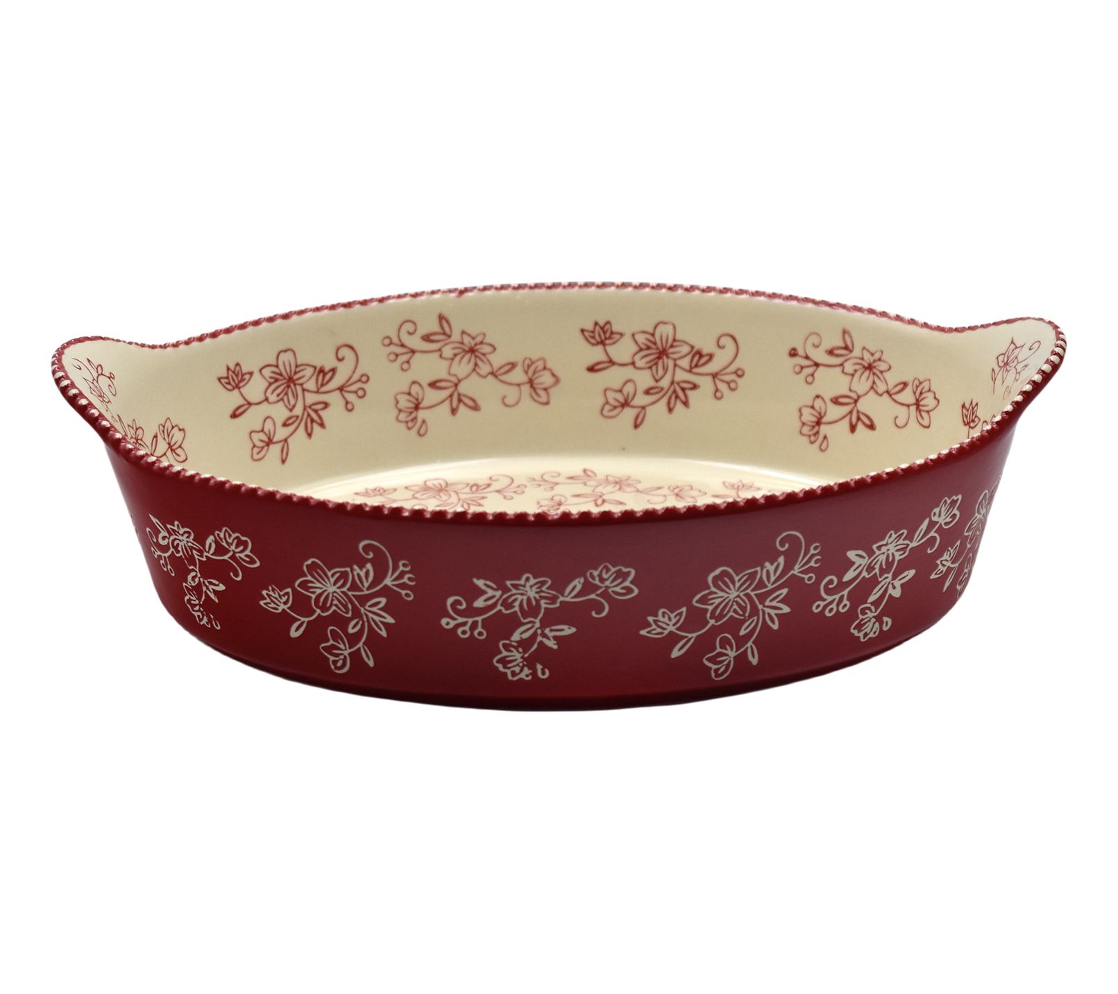 Temp-tations Floral Lace 3-qt Deep Wall Casserole Dish