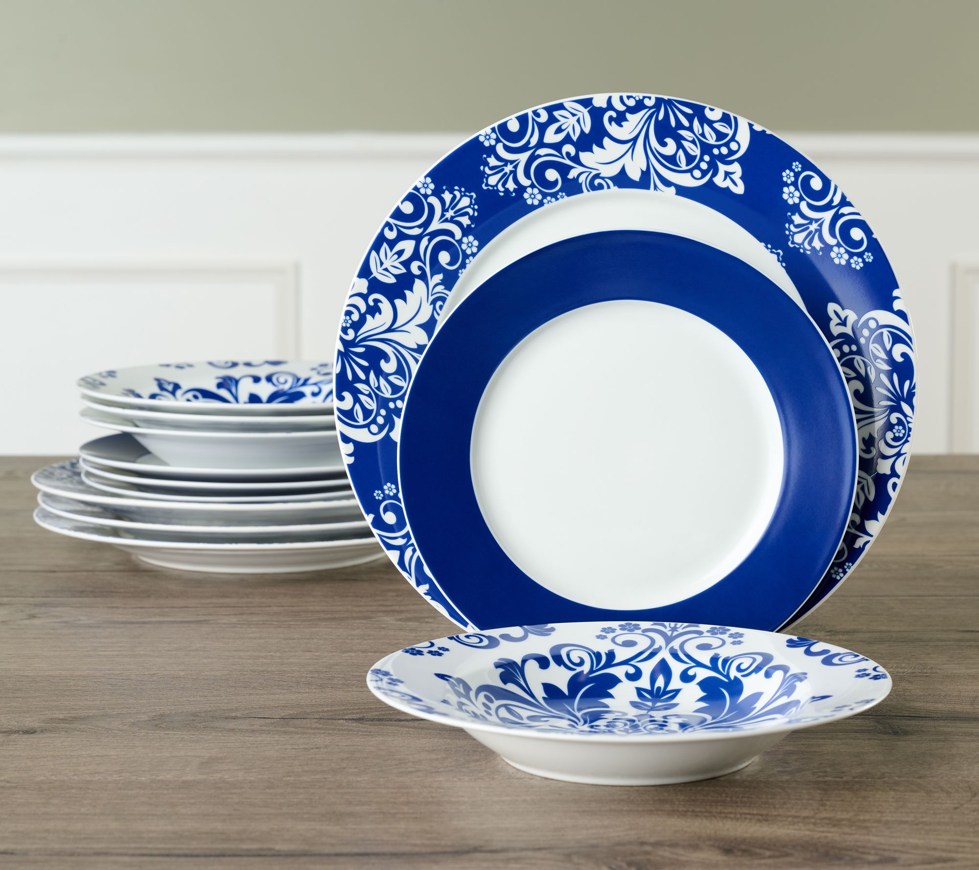 Hotel du Cobb by Dennis Basso 12 Piece Dinnerware Set