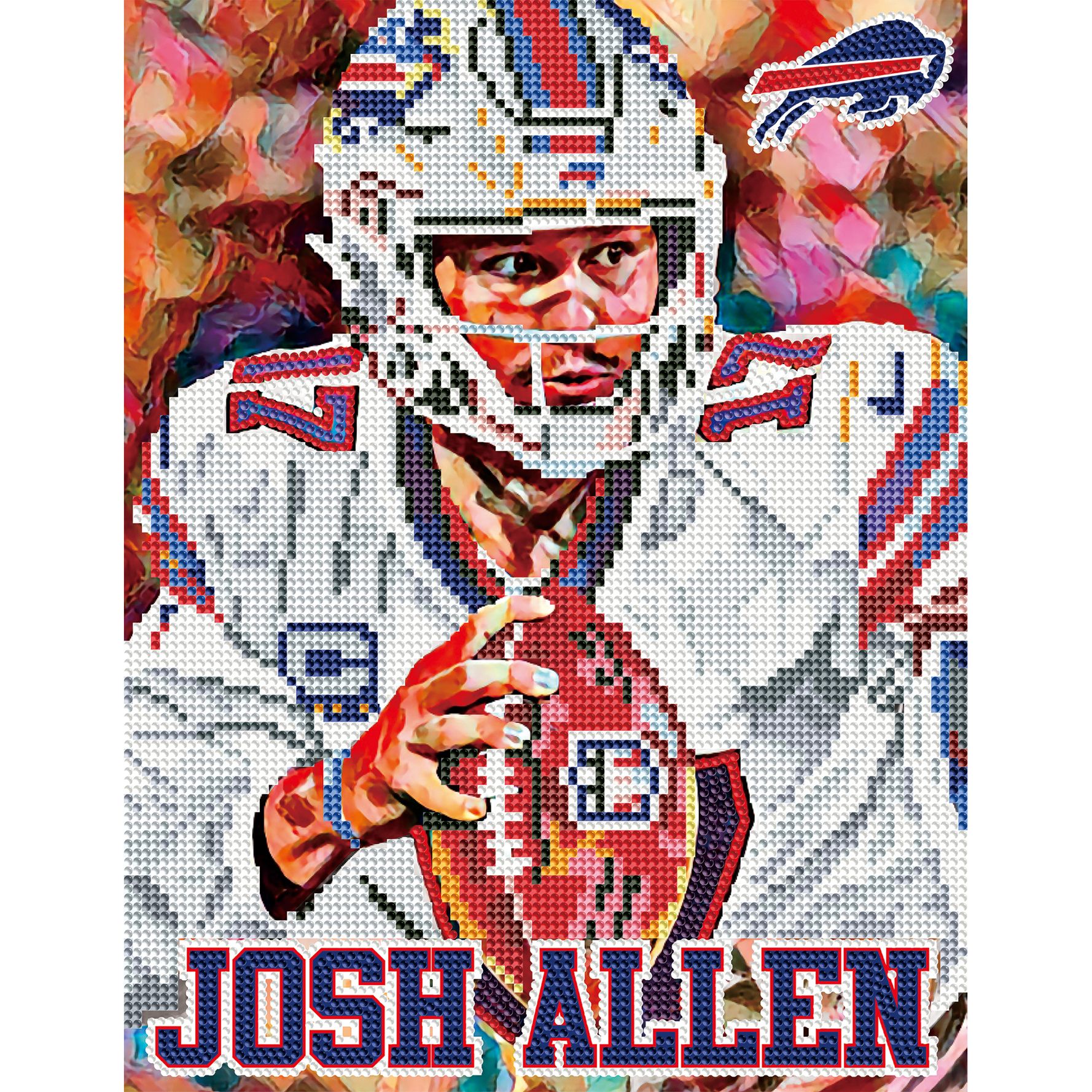 SPORTICULTURE Buffalo Bills Josh Allen PaintingCraft Kit