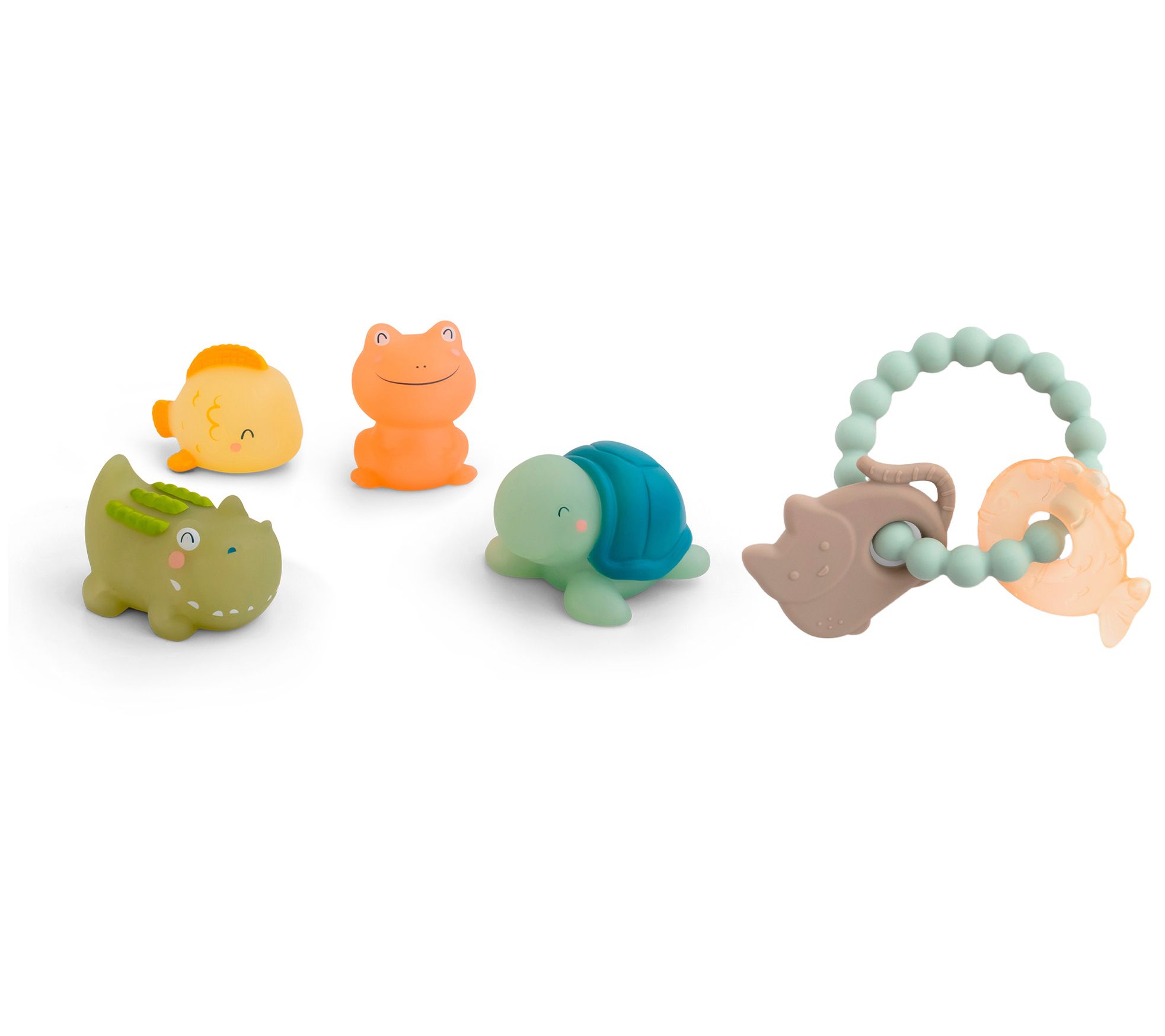 Saro Thermosensitive Bath Toys + Water & Silicone Teether