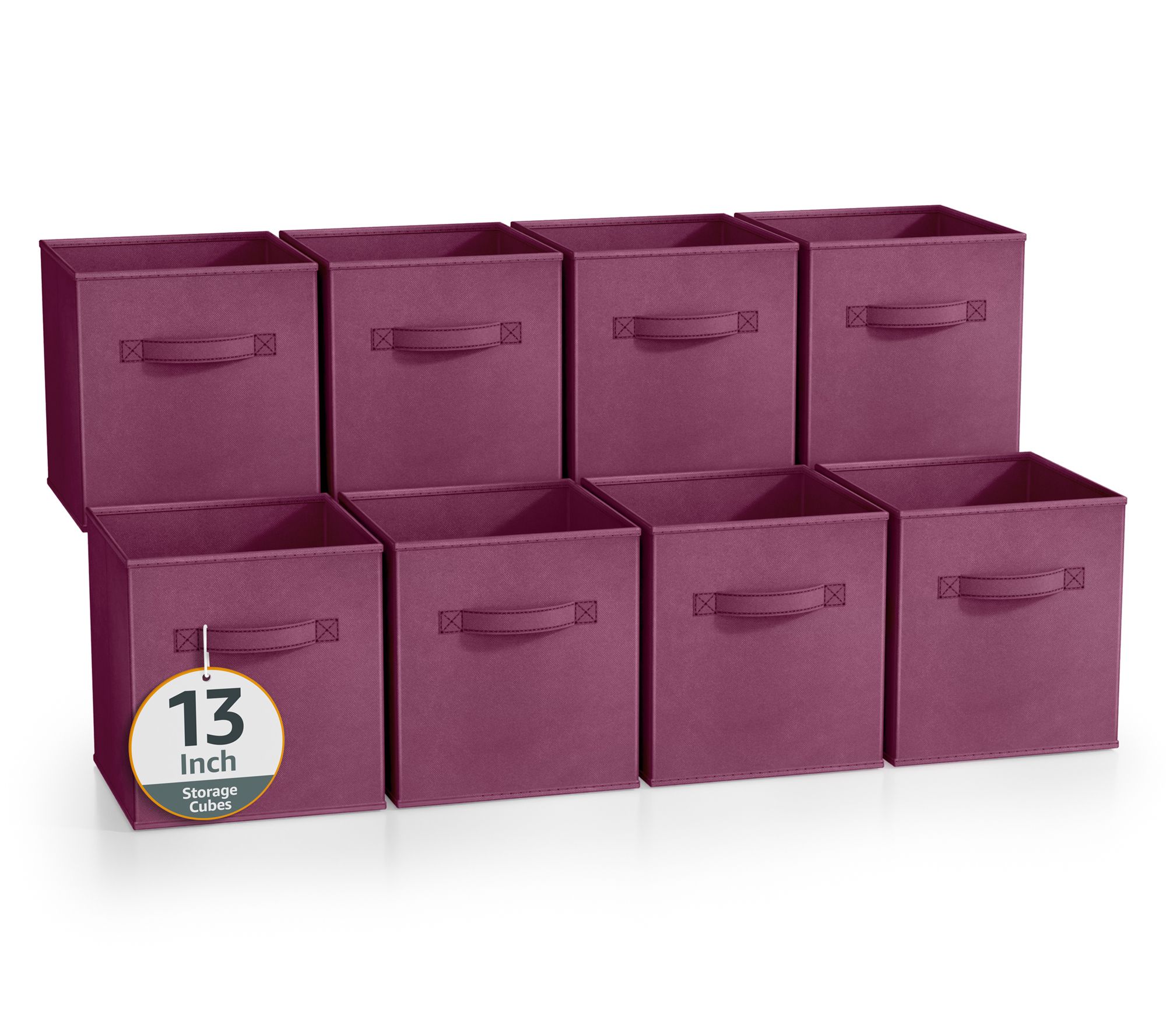 Sorbus Large 13 Inch Storage Bins, Storage Cubes with Handles