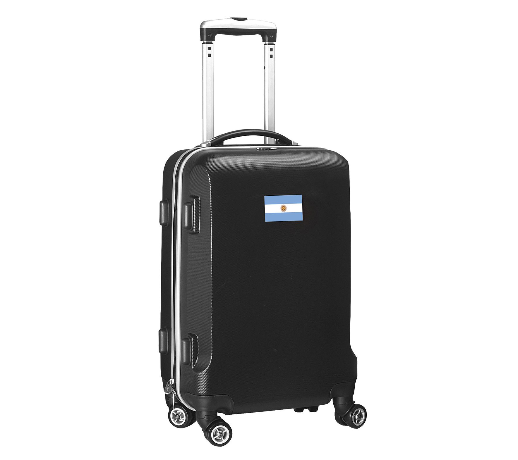 Mojo Licensing Flag 21" Carry- On Hardcase Spi nner, Black