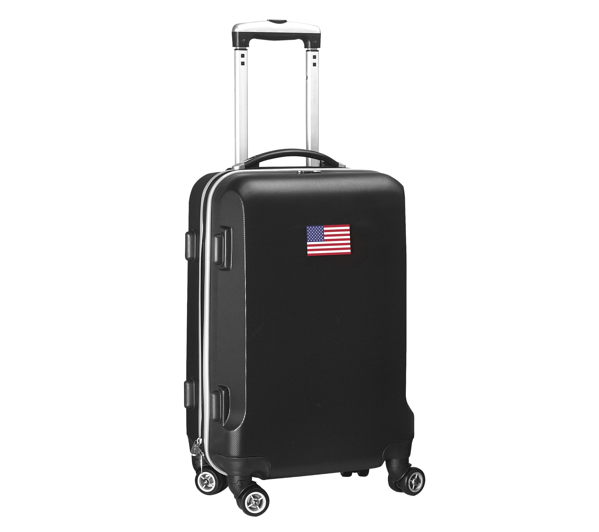 Mojo Licensing Flag 21" Carry-On Hardcase Spinner, Black