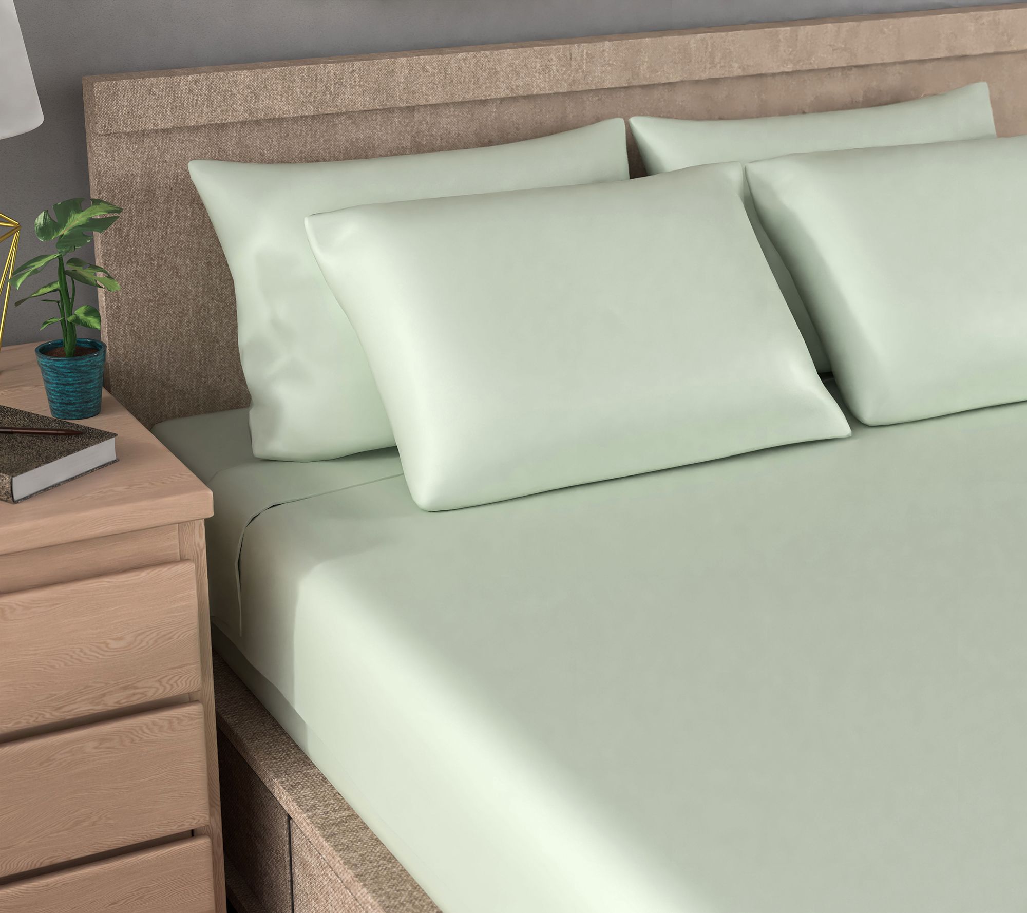 Home Reflections 800TC Triblend Sheet Set with Extra Cases