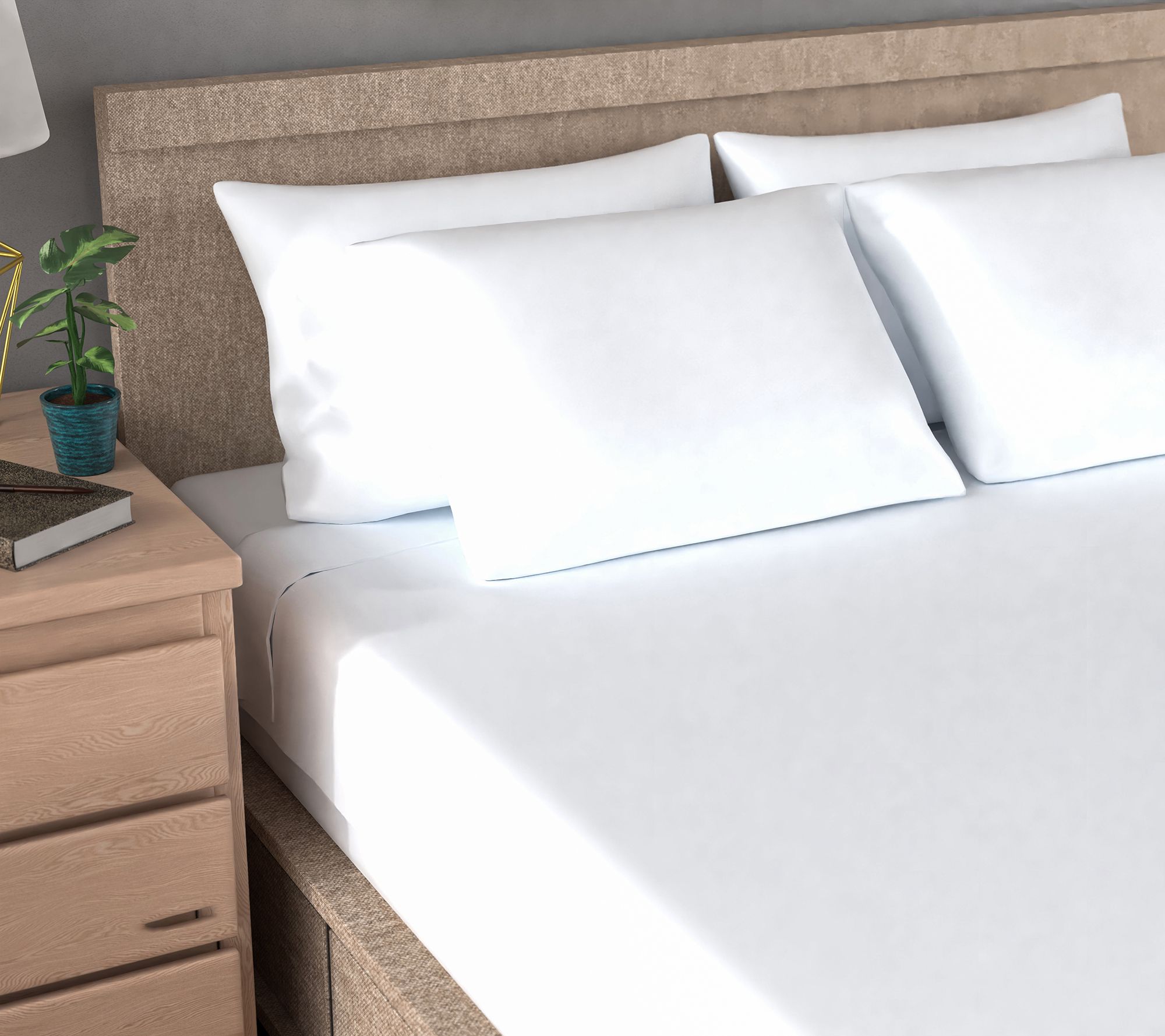 Home Reflections 800TC Triblend Sheet Set with Extra Cases