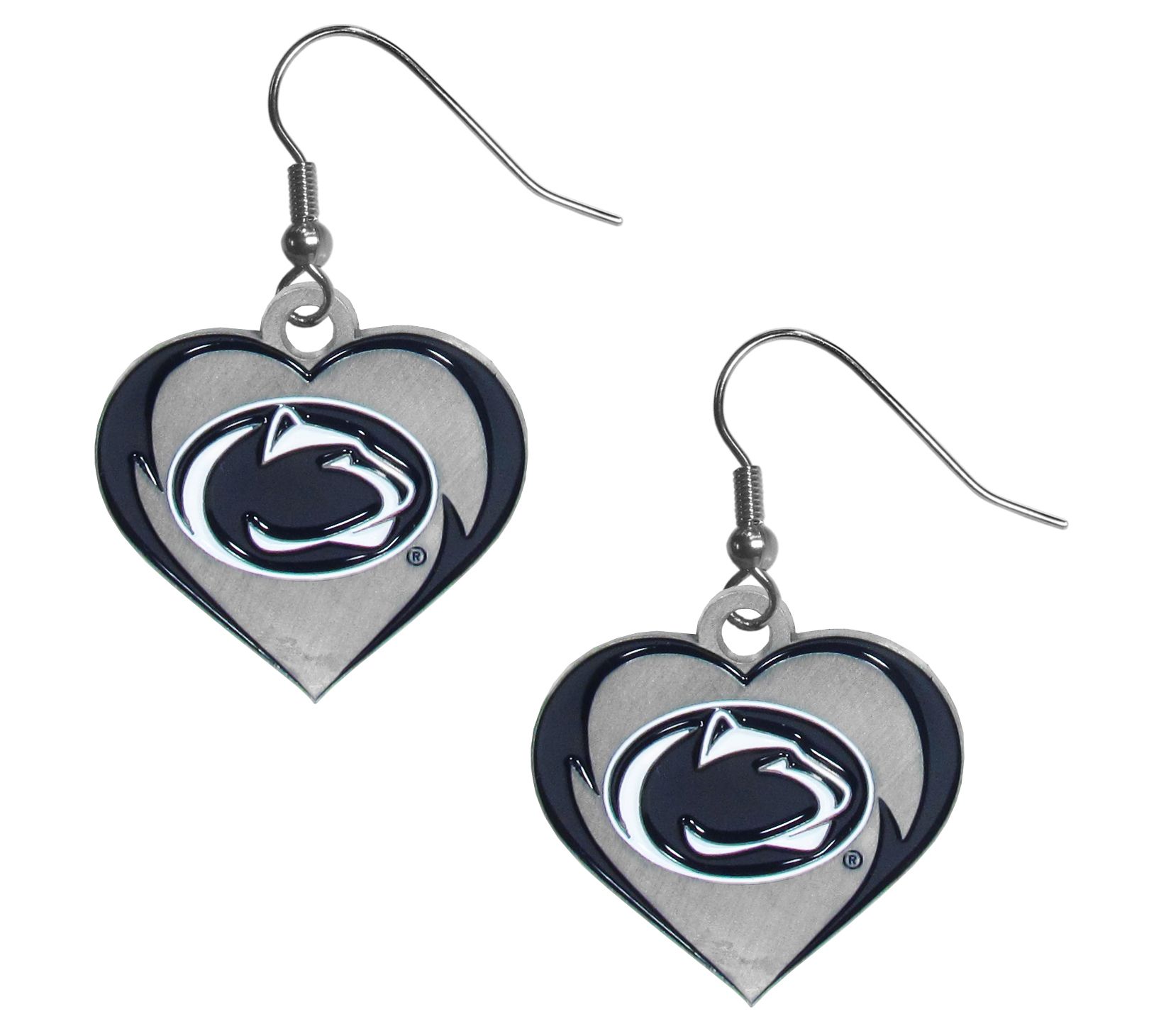 Siskiyou Sports NCAA College Heart Dangle Earrings