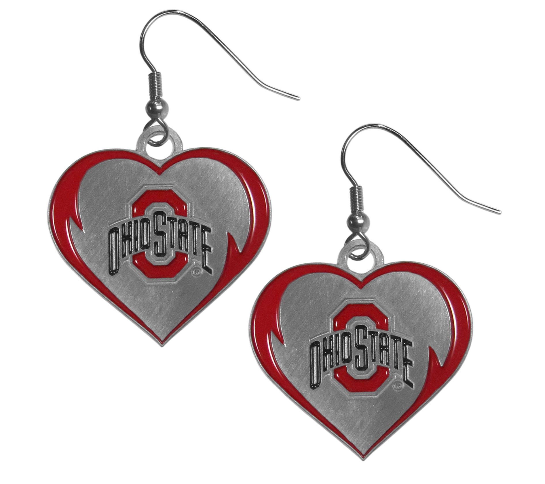Siskiyou Sports NCAA College Heart Dangle Earrings