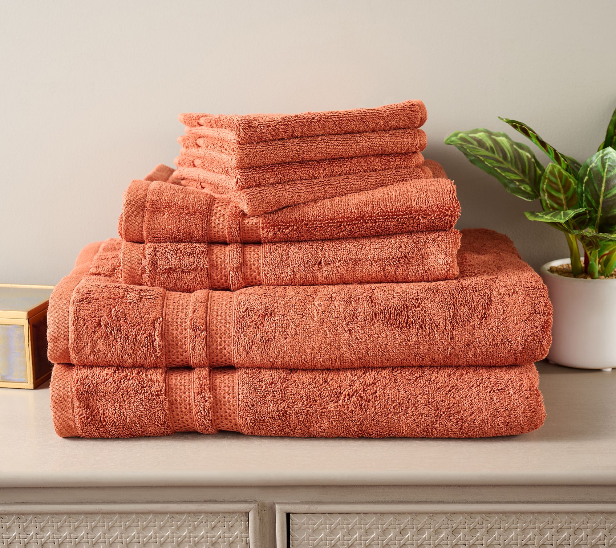 "As Is" Northern Nights 8pc Organic Towel Set