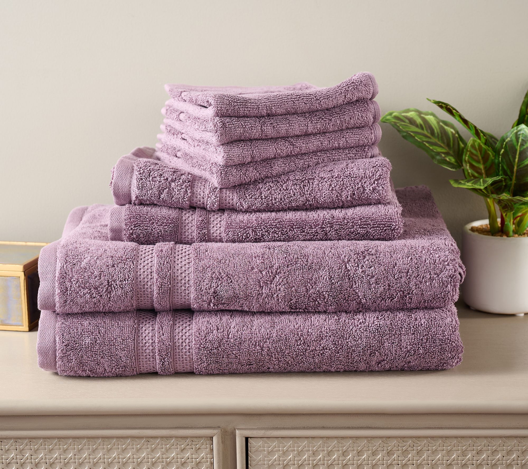 "As Is" Northern Nights 8pc Organic Towel Set