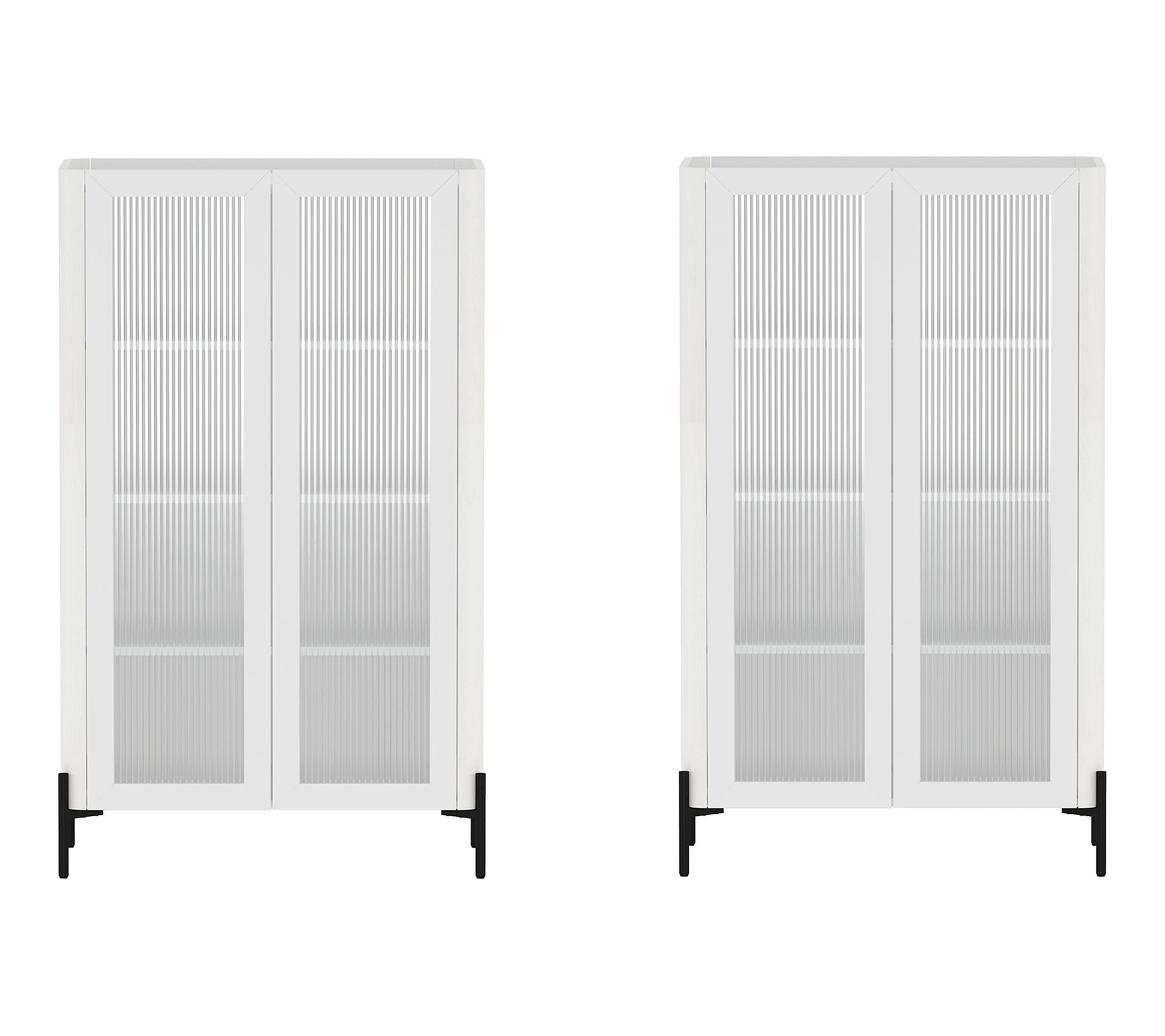 Manhattan Comfort Abbey 32" Bookcase Cabinet -Set of 2