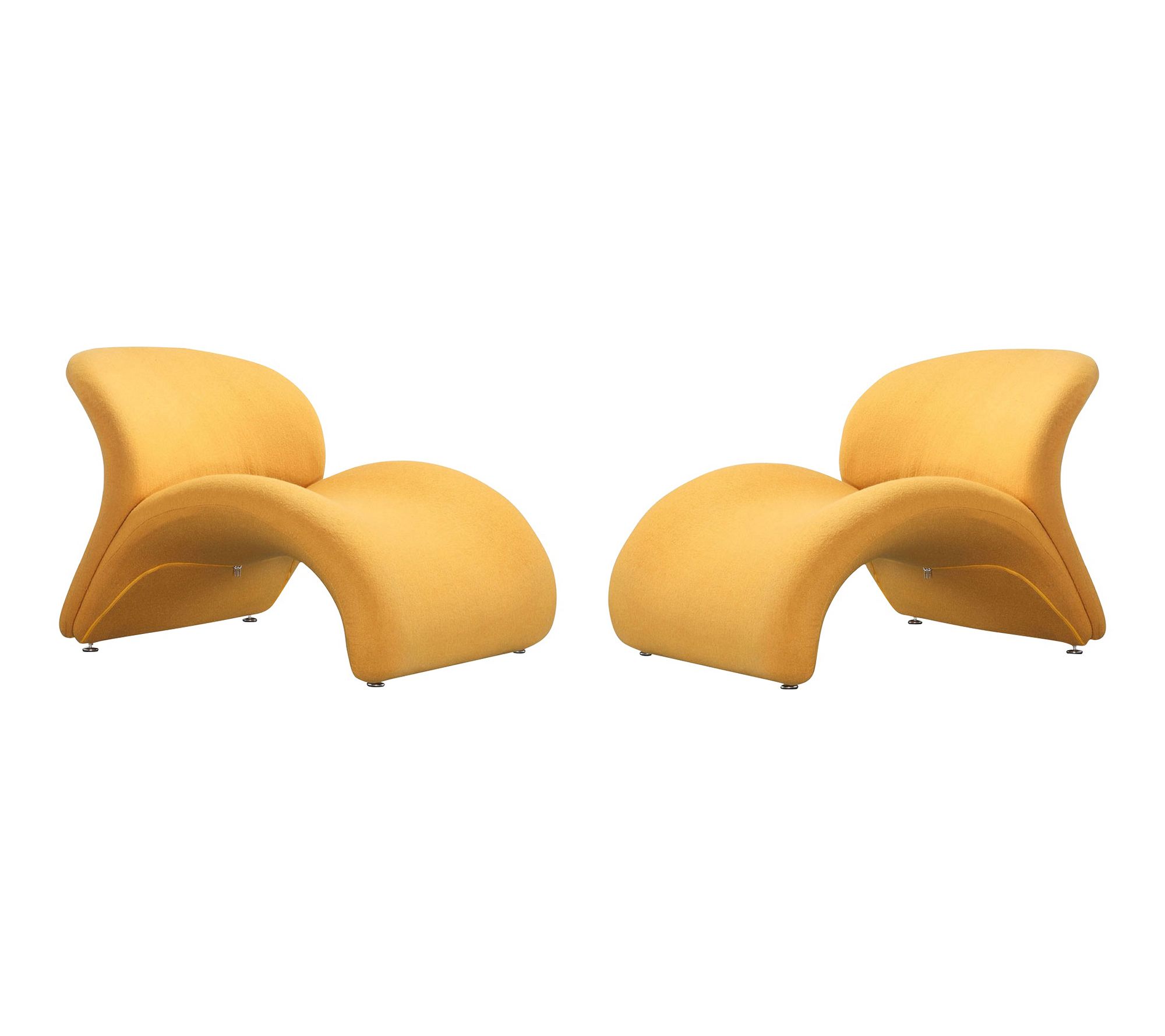 Manhattan Comfort Rosebud Wool Blend Accent Chair - Set of 2