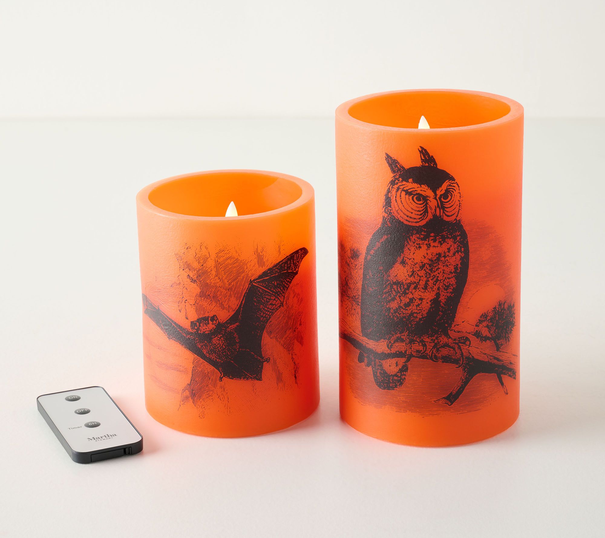 Martha Stewart S/2 Halloween Flameless Candles | QVC