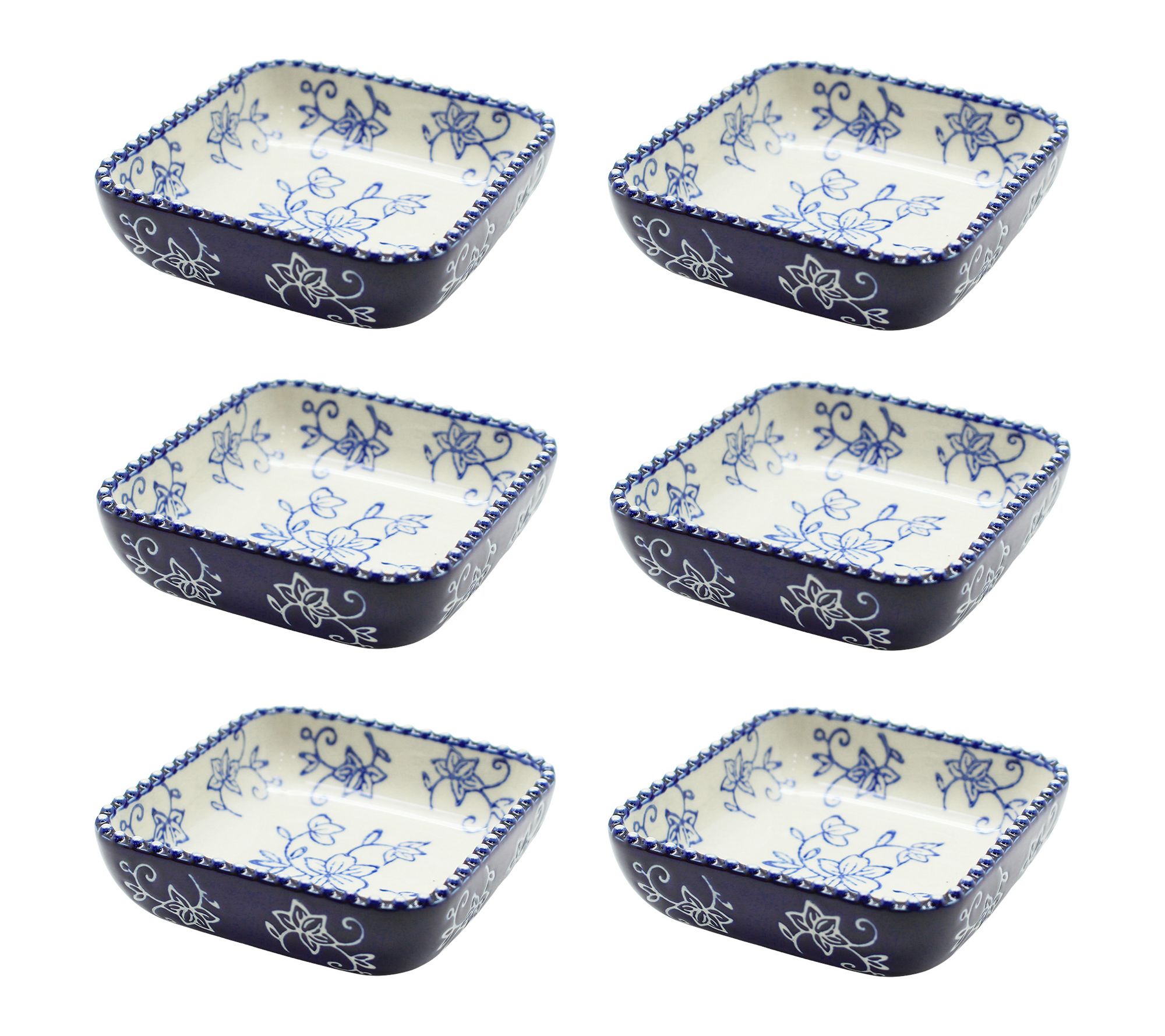 "As Is" Temp-tations Set of (6) 4-oz Dipping Bowls