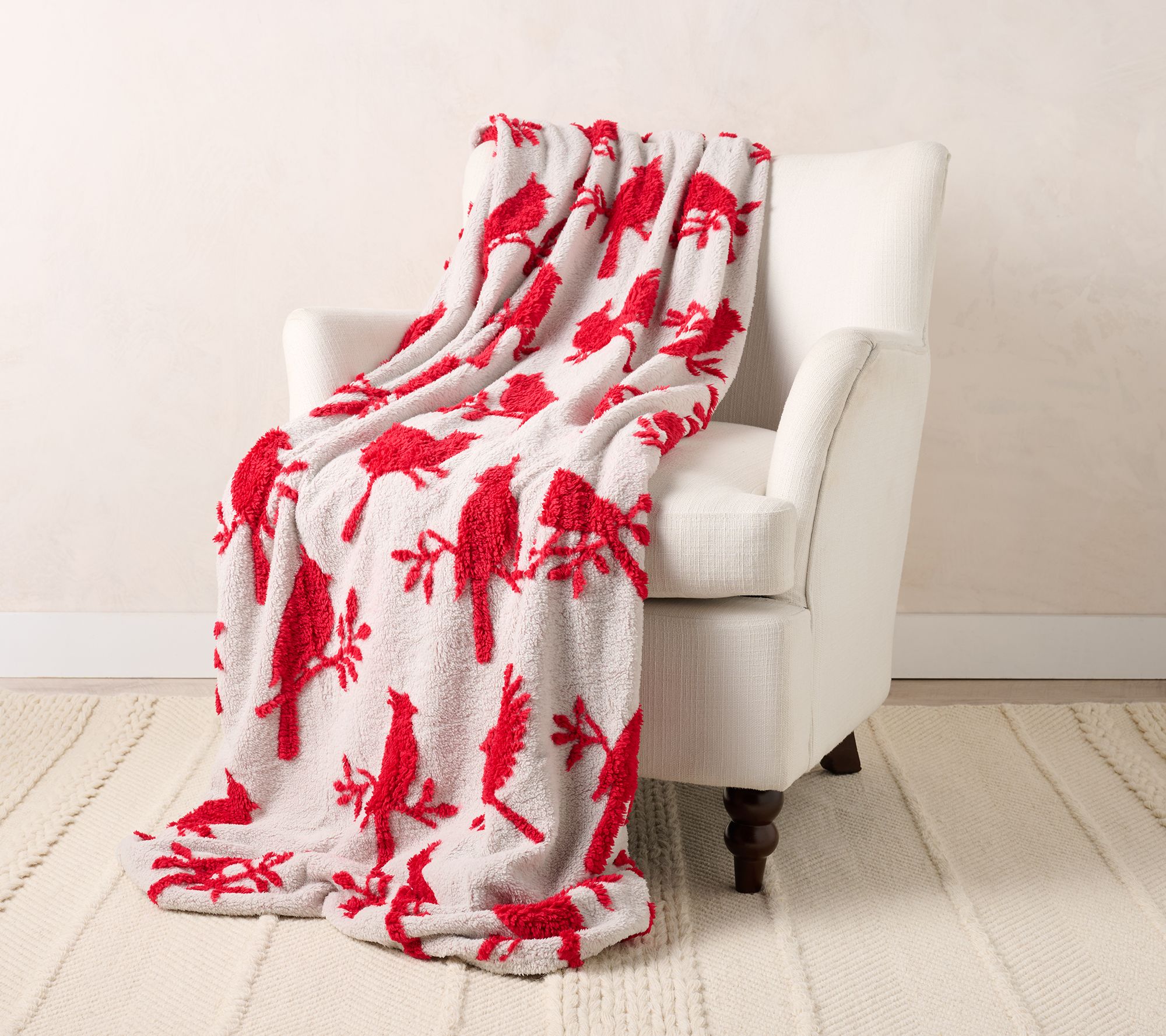 "As Is" Home Reflections Reversible Plush Oversized 60x80 Throw