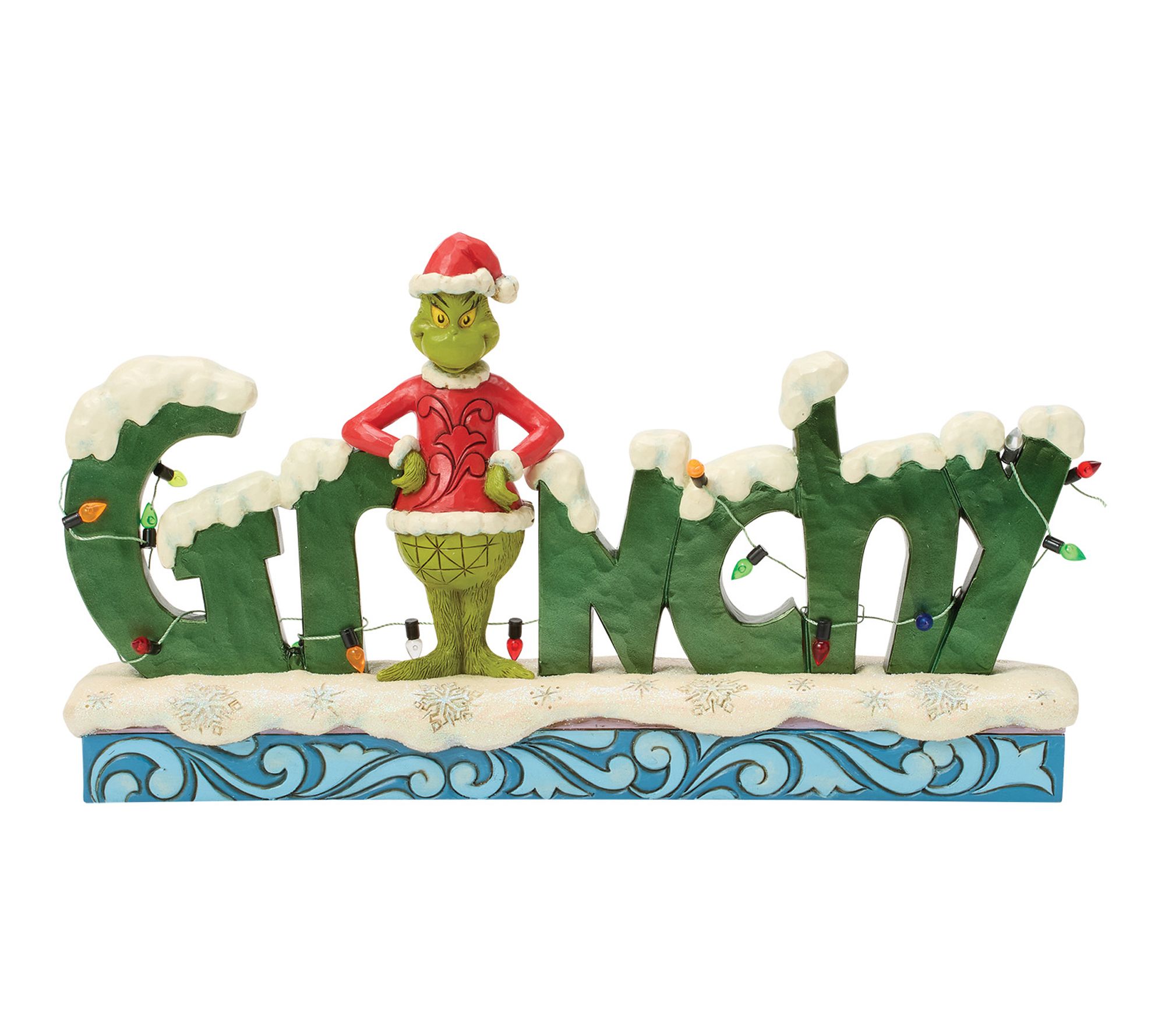 Jim Shore Grinch Grinchy Word Figurine 5.9in H