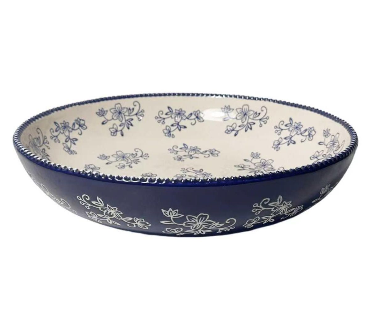 "As Is" Temp-tations 4-qt Shallow Pasta Serving Bowl