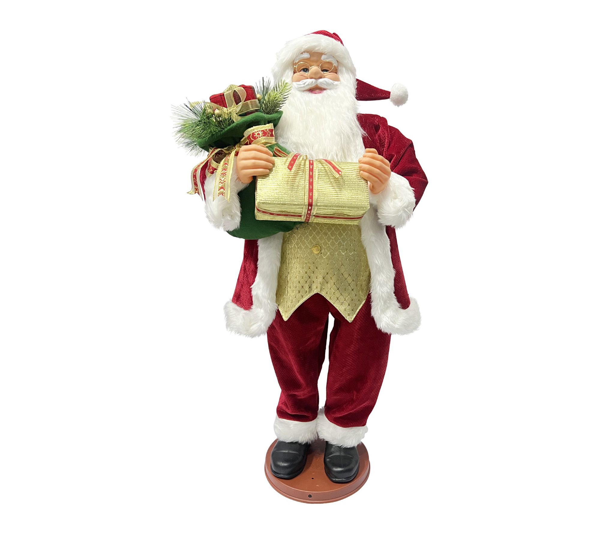 Fraser Hill Farm 3.9-Ft. Motion -Activated Santa Claus