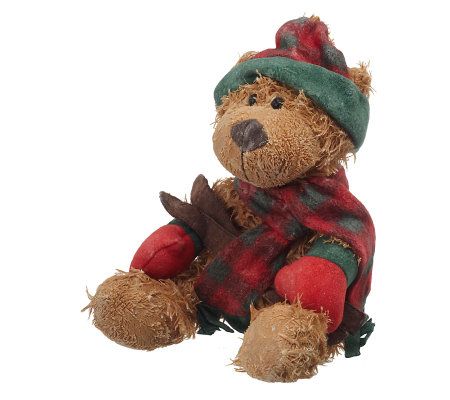 Christmas Teddy Wax Candle Figure Santa Bear 3” Teddy Bear candle
