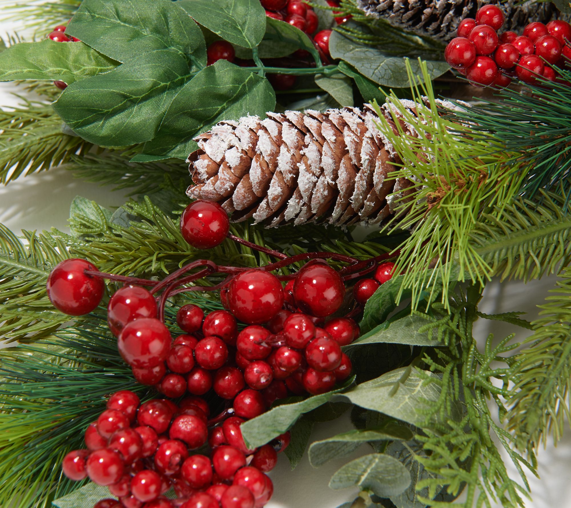 4 Frosted 14” Pine Pinecone Ornament Berry Pick Twig Branches Valerie Parr Hill for sale online 