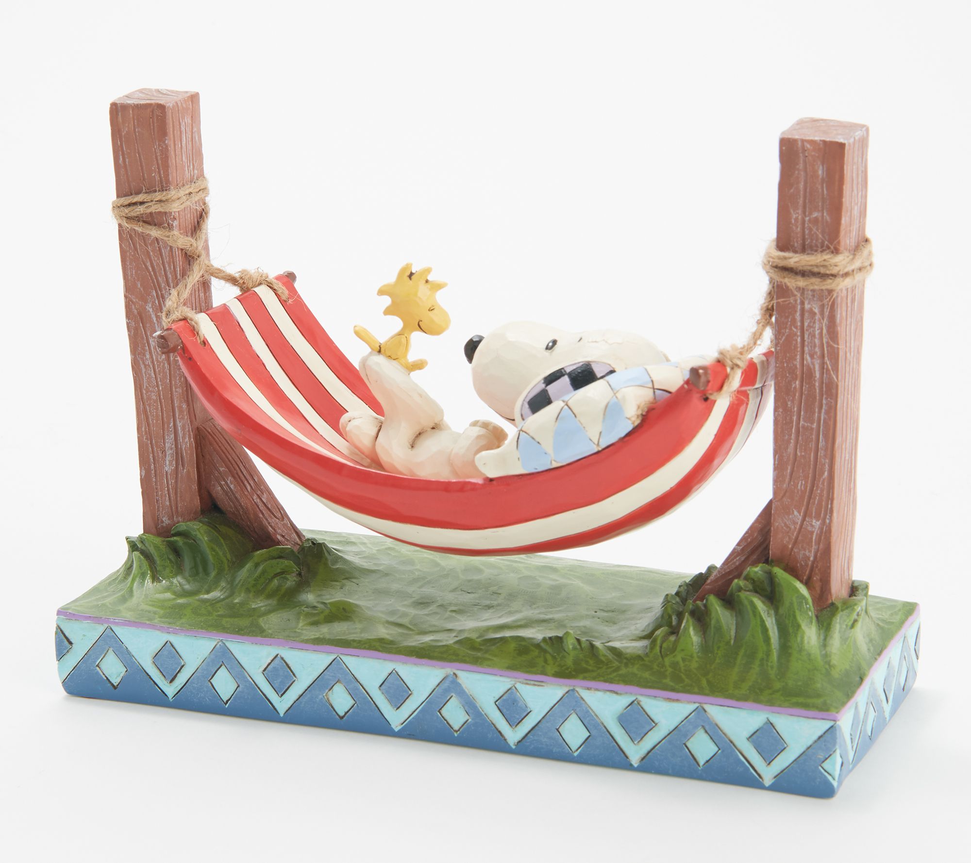 Jim Shore Peanuts Collection Snoopy in Flag Hammock - QVC.com