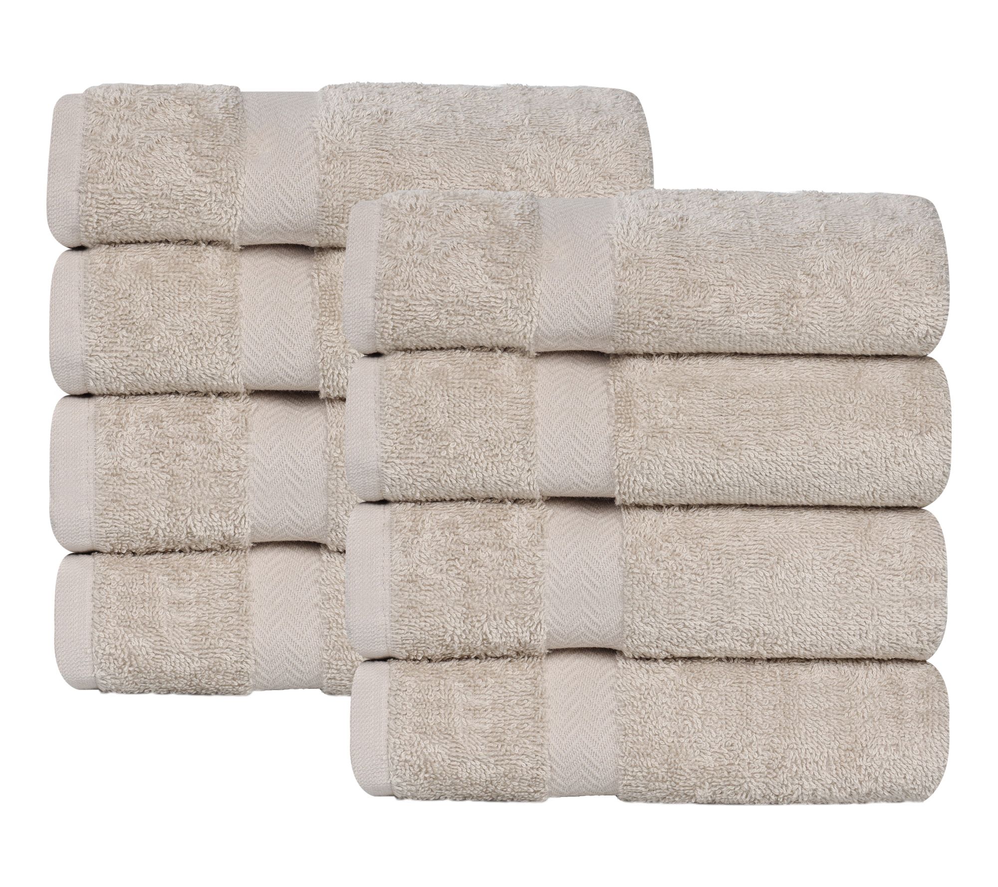 Superior Cotton 8-Piece Hand Towel Set