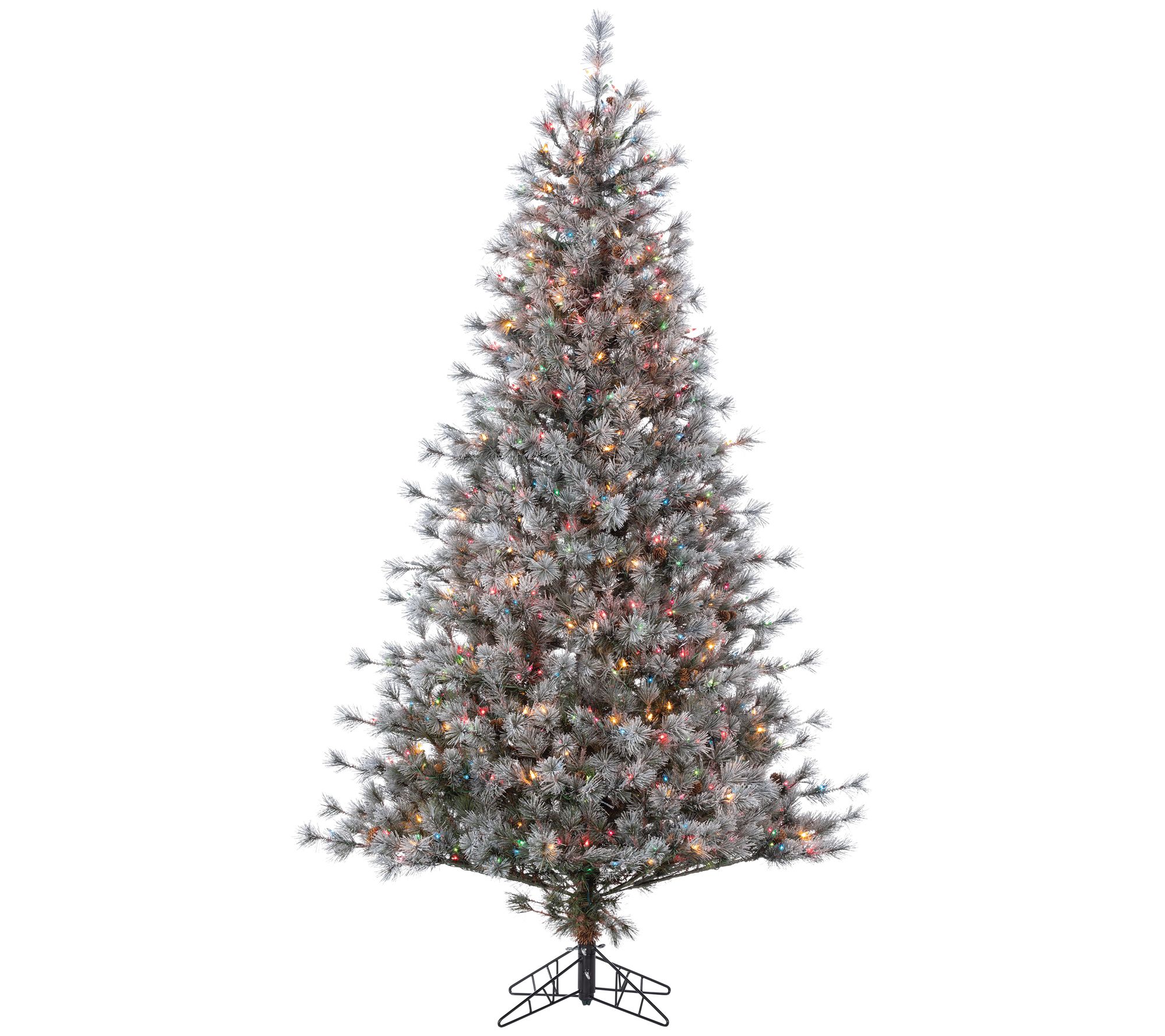 7.5' Flocked Hard/Mixed Needle Scotch Pine by S terling Co