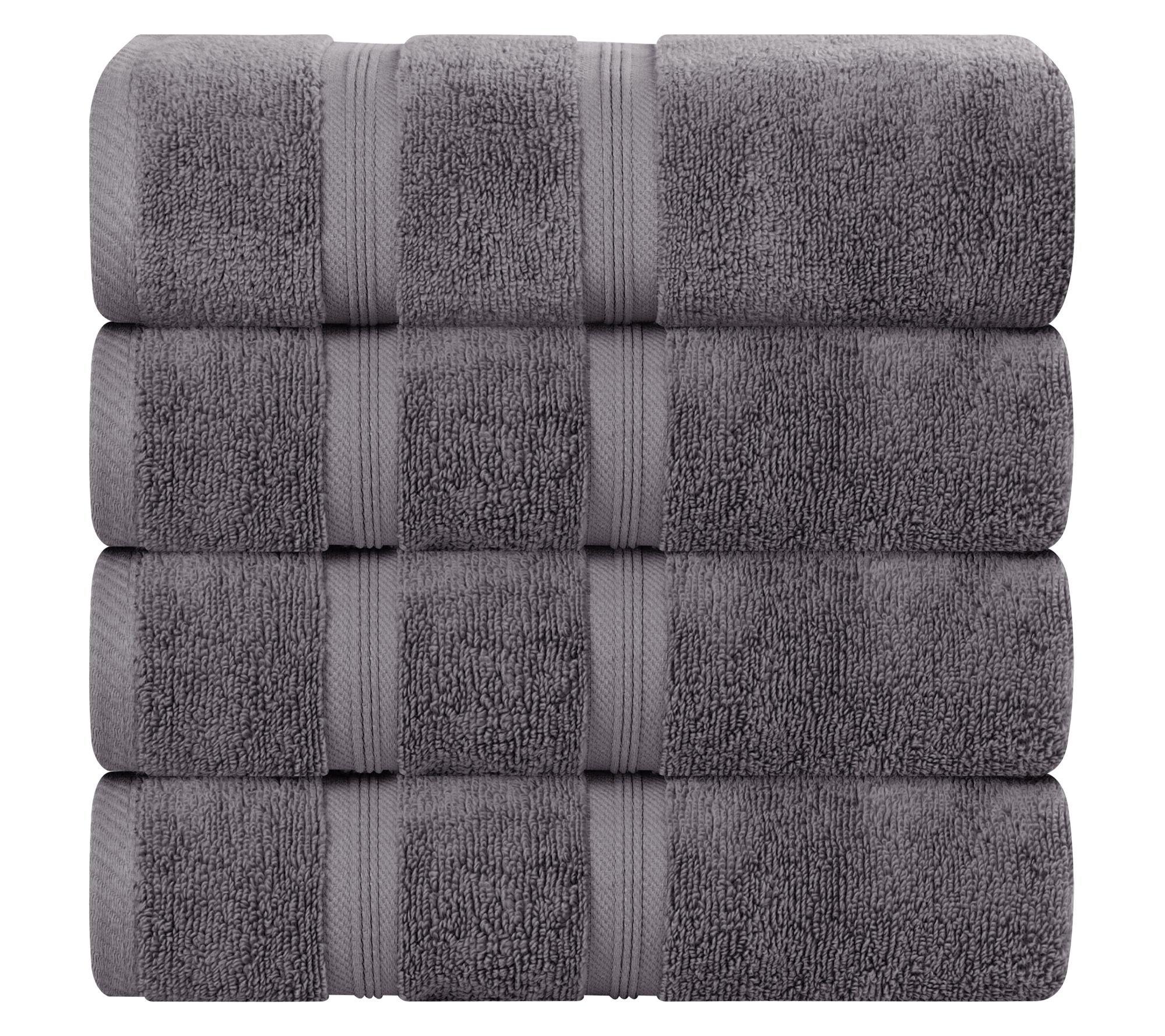 Superior Cotton 4-Piece Zero-Twist Quick-Drying Bath Towel Set