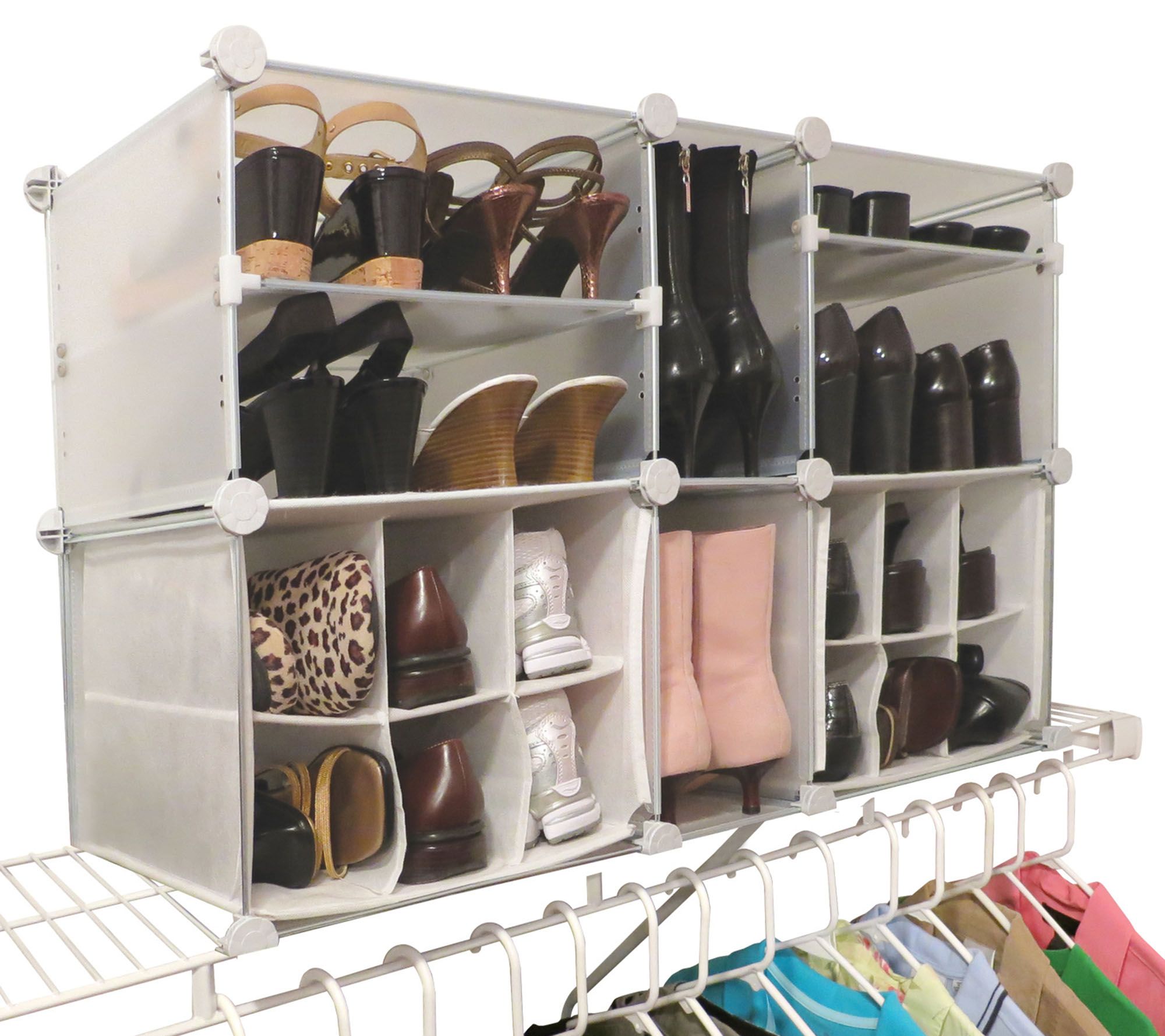 Luxury Living Modular Shoe Organizer Qvc Com