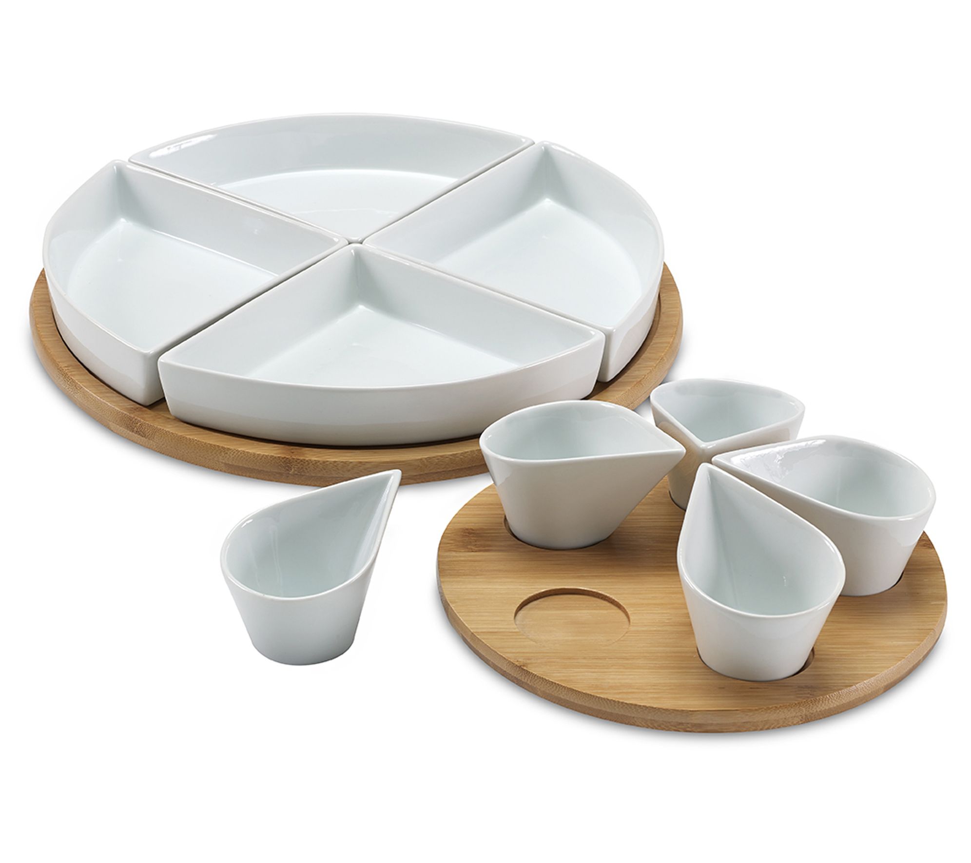 overandback Swing 11Piece Lazy Susan Serve Set