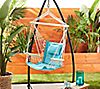 Hanging Hammock Chair with Wooden Armrests, 1 of 6