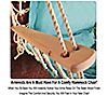Hanging Hammock Chair with Wooden Armrests, 3 of 6