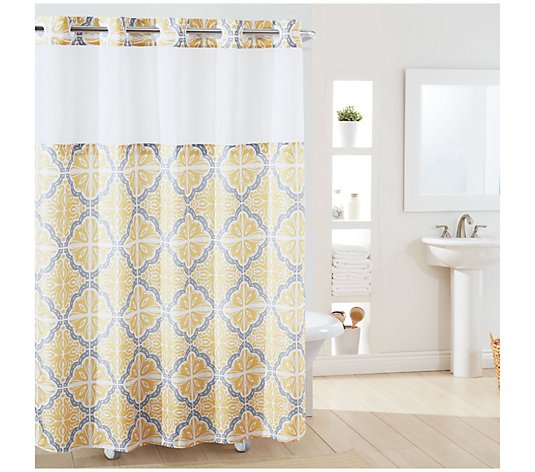 Hookless Missioi Plain Weave Shower, Garnet Hill Shower Curtain