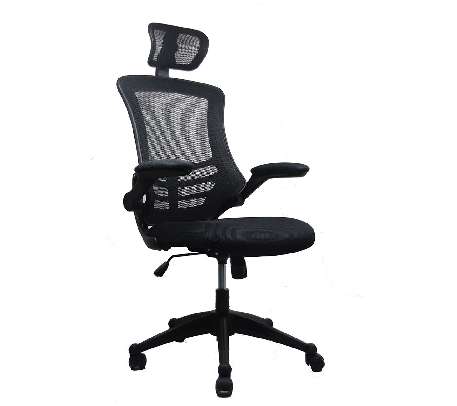 Techni Mobili High-Back Mesh Office Chair withFlip-Up Arms