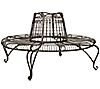 Ally Darling Wrought Iron Outdoor Tree Bench bySafavieh, 2 of 3