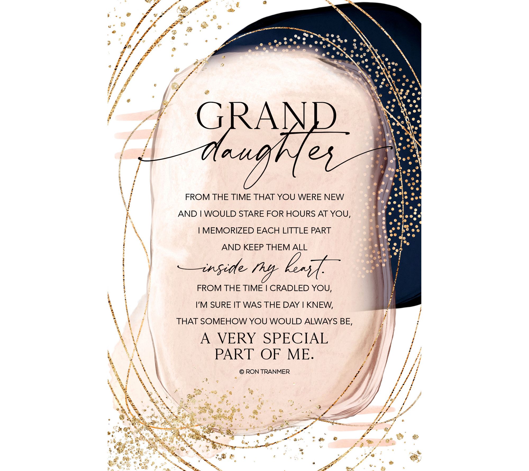 Granddaughter Wood Plaque with Easel and Hanger