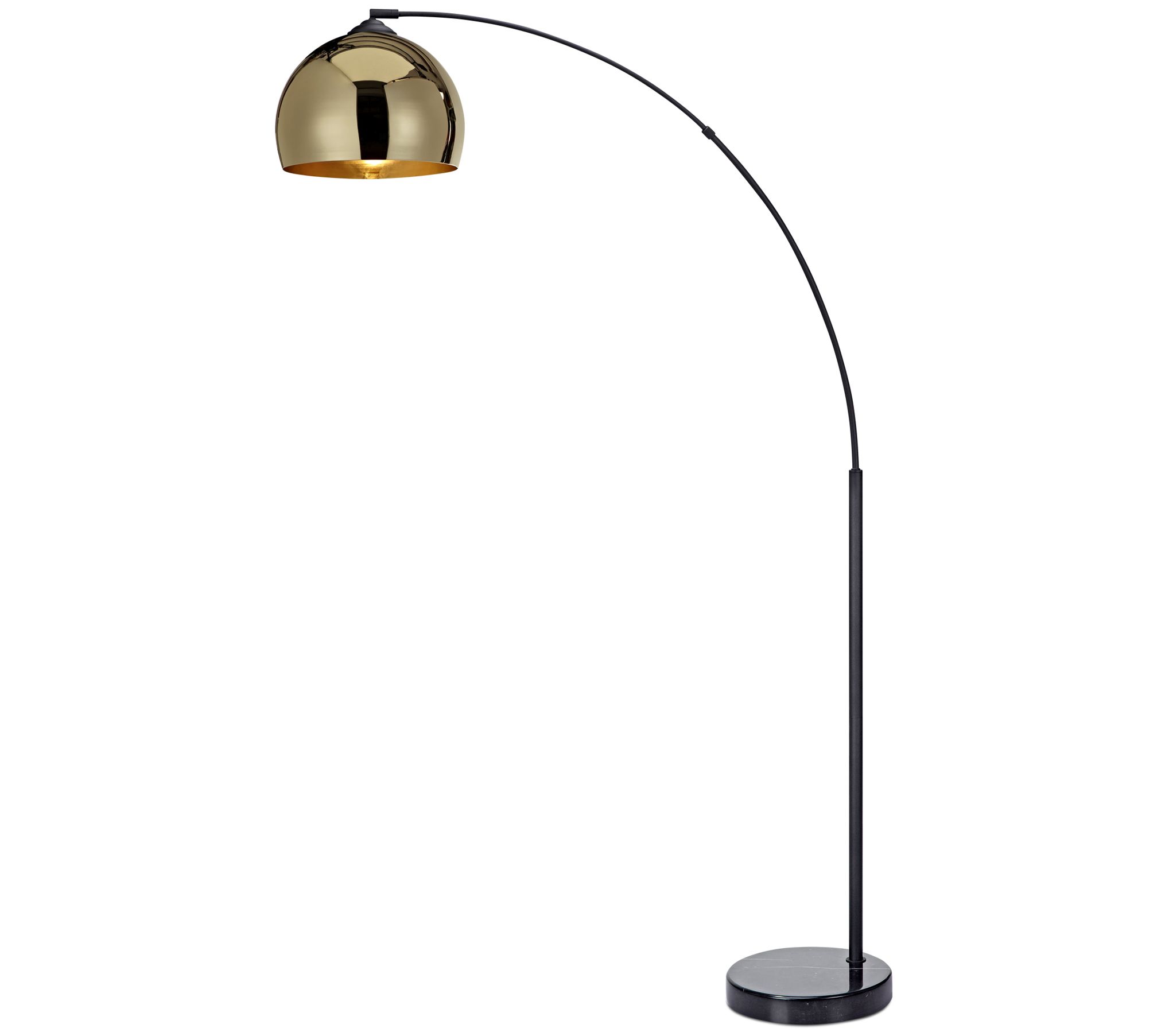 Teamson Home Arquer Arc Floor Lamp With Shade