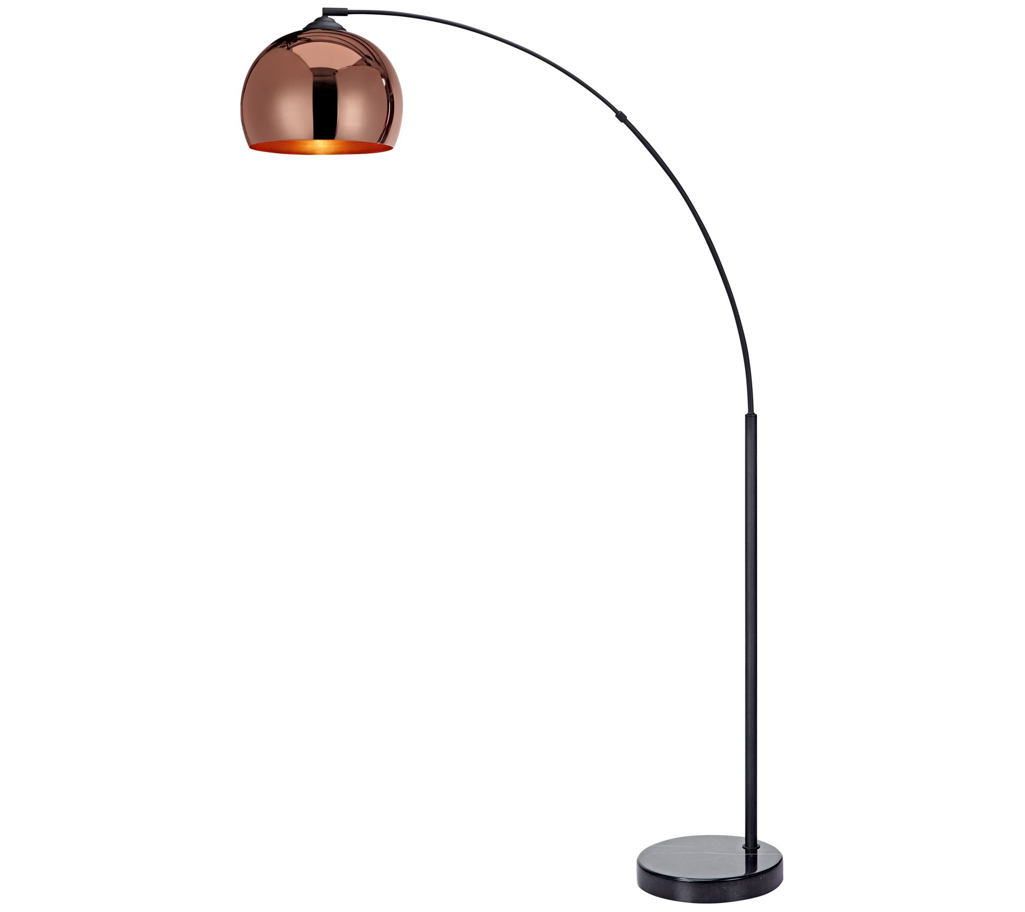 Teamson Home Arquer Arc Floor Lamp With Shade