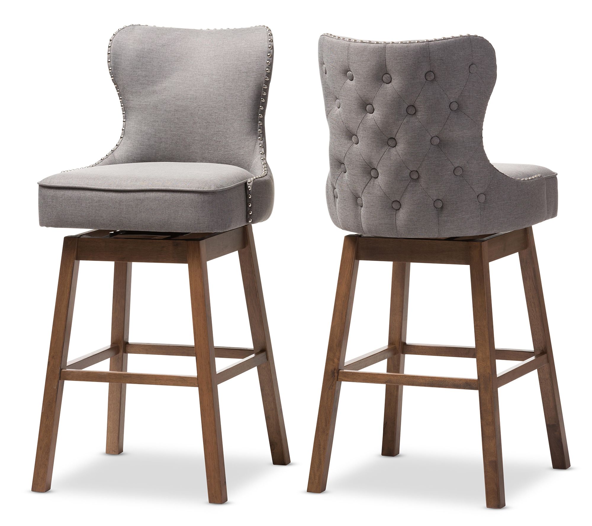 Gradisca Modern and Contemporary Upholstered Swivel Barstool
