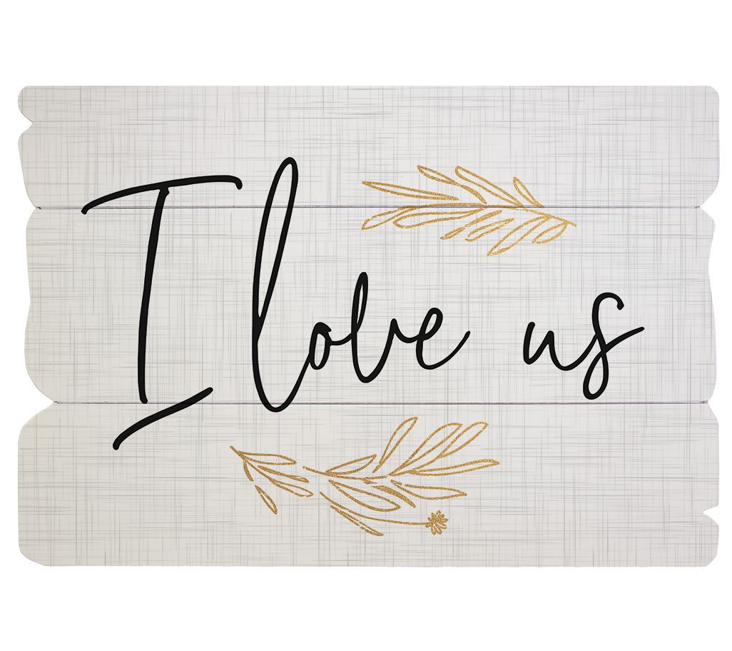 Sincere Surroundings 14" I Love Us Splendid Fence.