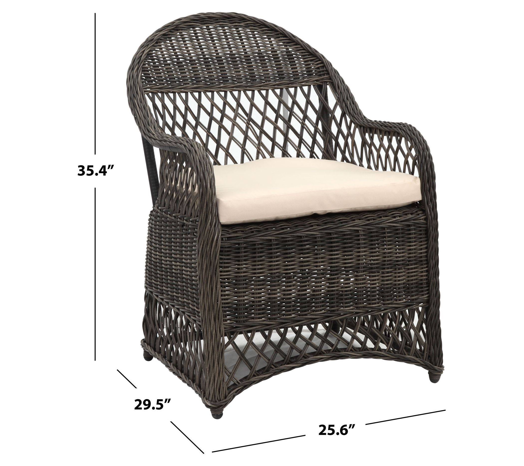 Safavieh Davies Wicker Arm Chair