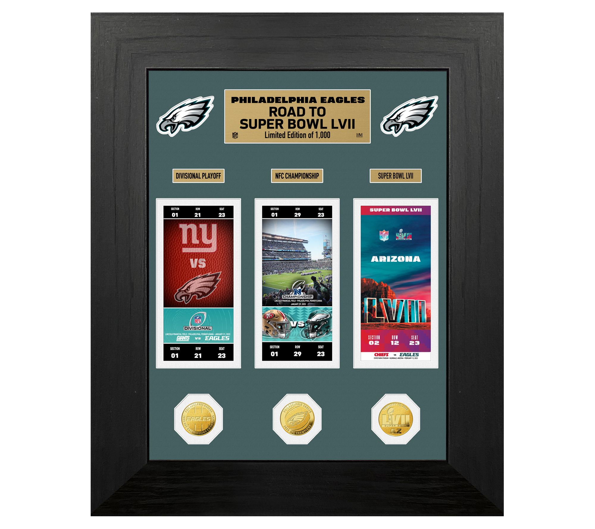 Philadelphia Eagles Road to Super Bowl LVII Commemorative Ticket